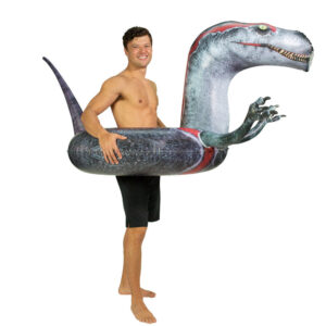 PoolCandy Velociraptor 42" Dinosaur Pool Tube ?C Ultimate Water Fun