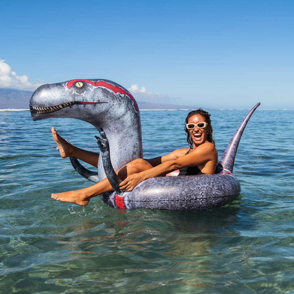 PoolCandy Velociraptor 42" Dinosaur Pool Tube ?C Ultimate Water Fun - Image 2