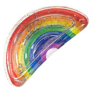 PoolCandy Rainbow Collection Classic Rainbow Deluxe Glitter Float - Multicolor