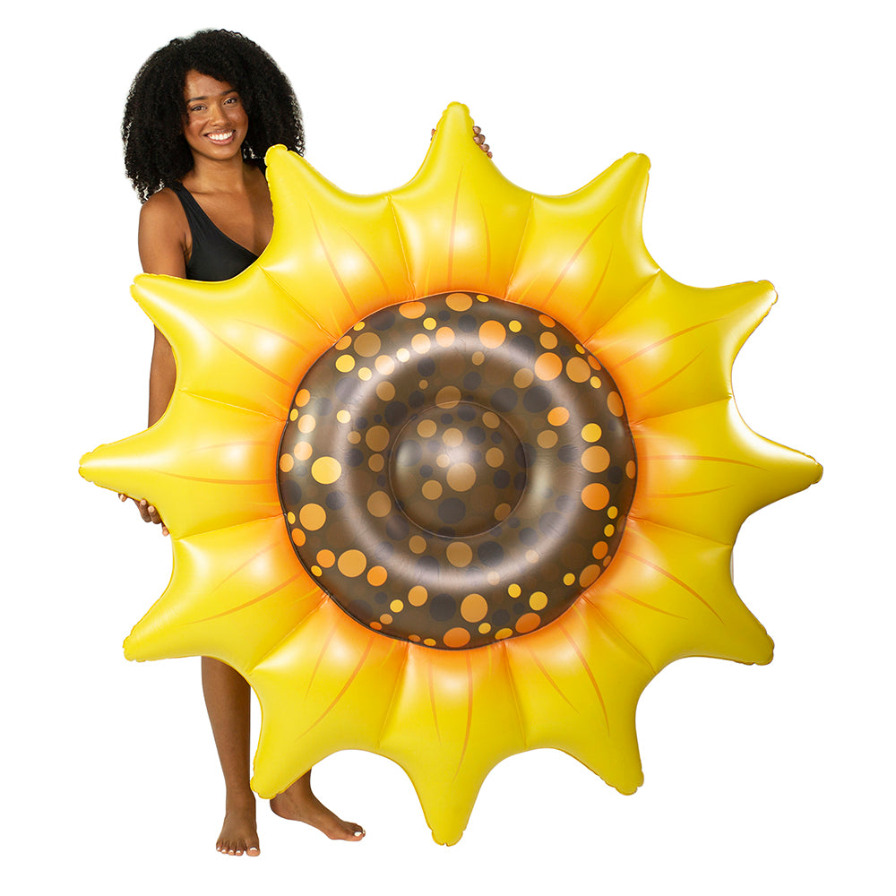 PoolCandy Sunflower Jumbo 60" Inflatable Pool Island - Image 2