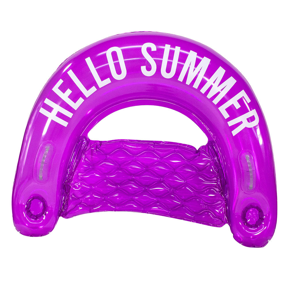 PoolCandy Large Sun Chair - Effervescent Grape Soda - Hello Summer