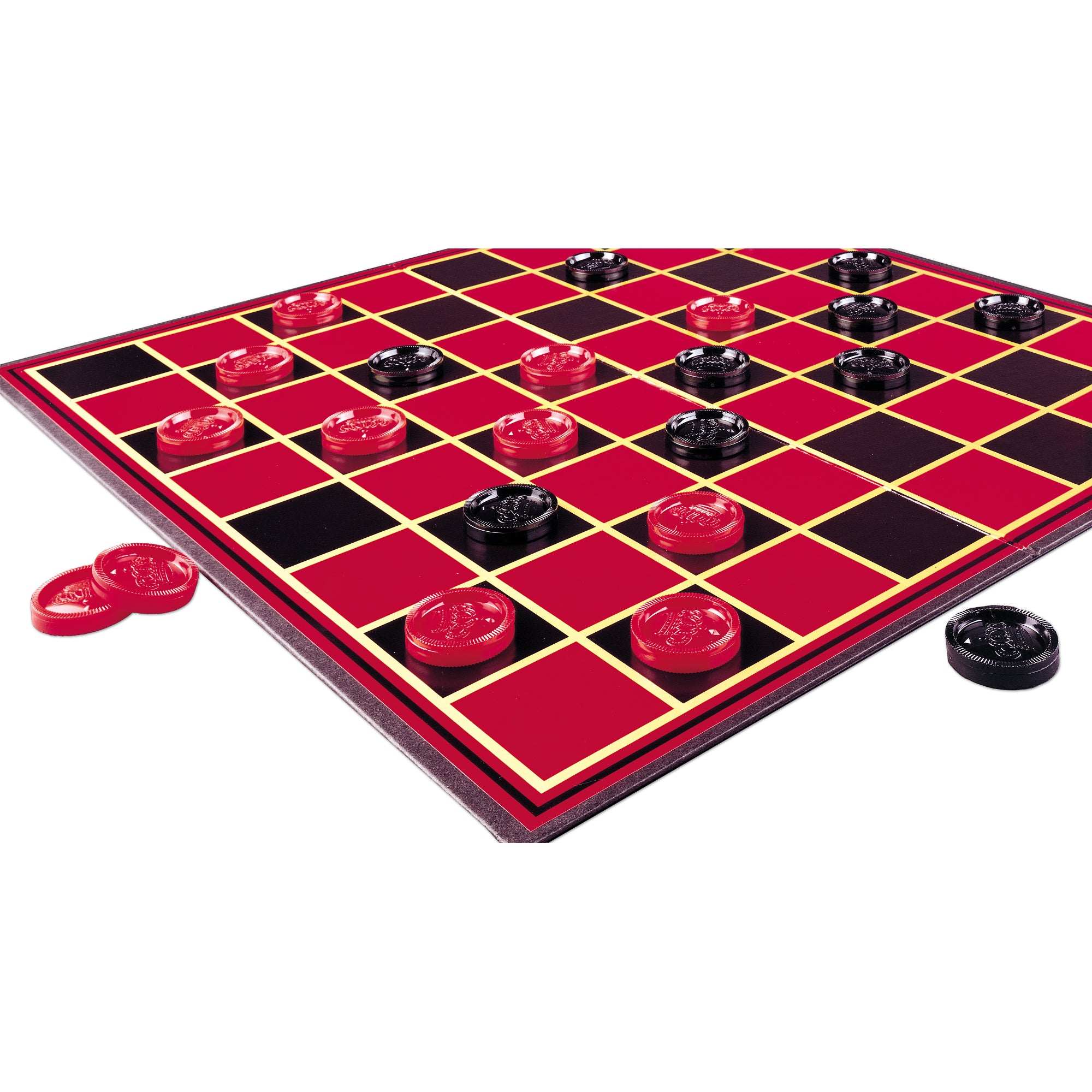 Pressman Classic Checkers Board Game, Family Pack of 4 - Image 4