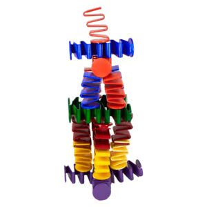 Roylco Colorful Spring-Loaded Building Blocks ?C 24 Piece Set
