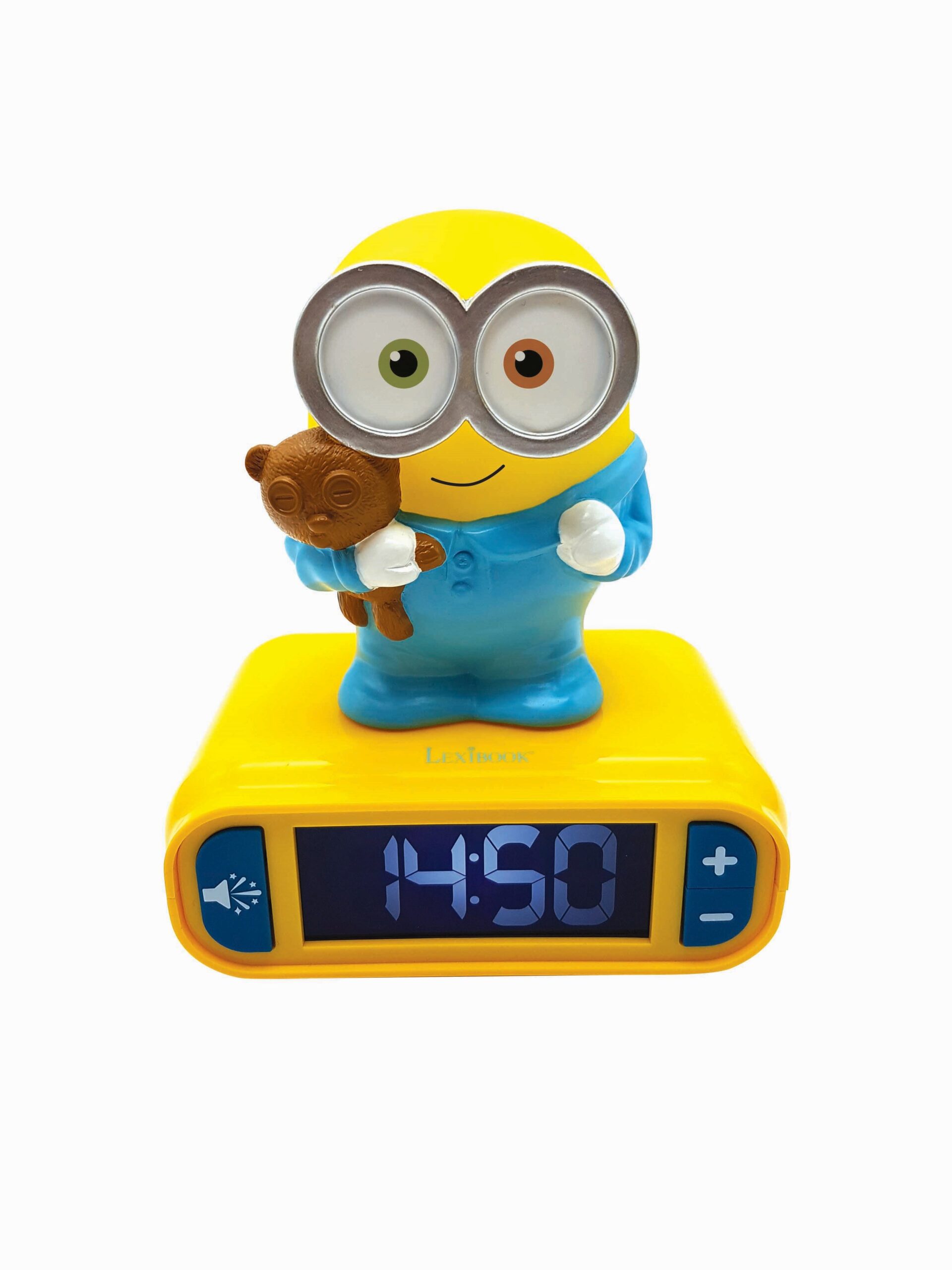 Lexibook Minions 3D Alarm Clock with Nightlight & Sound Effects - Image 4