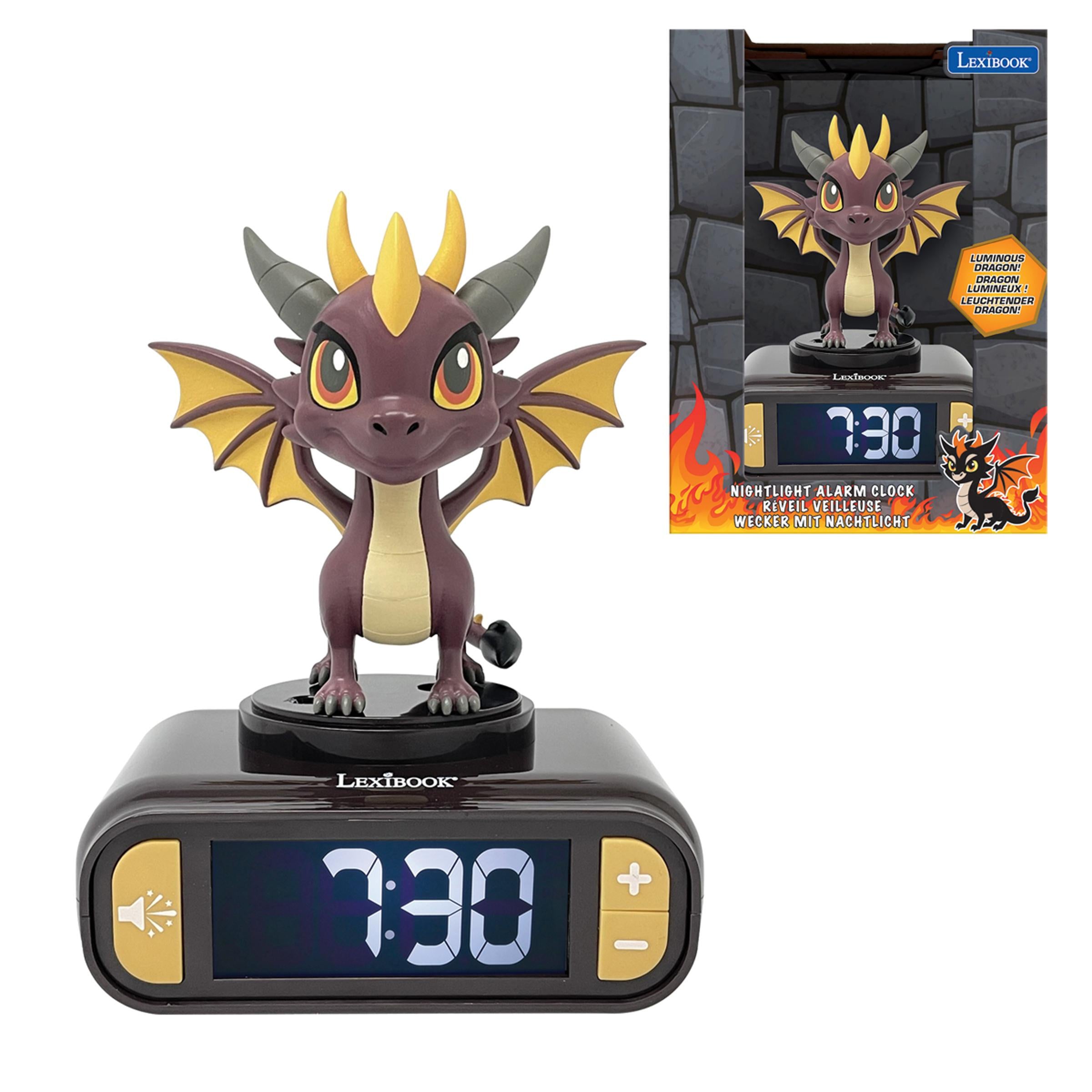 Mythic Dragon Alarm Clock - Nightlight & Sound Effects - LCD Display - Image 2