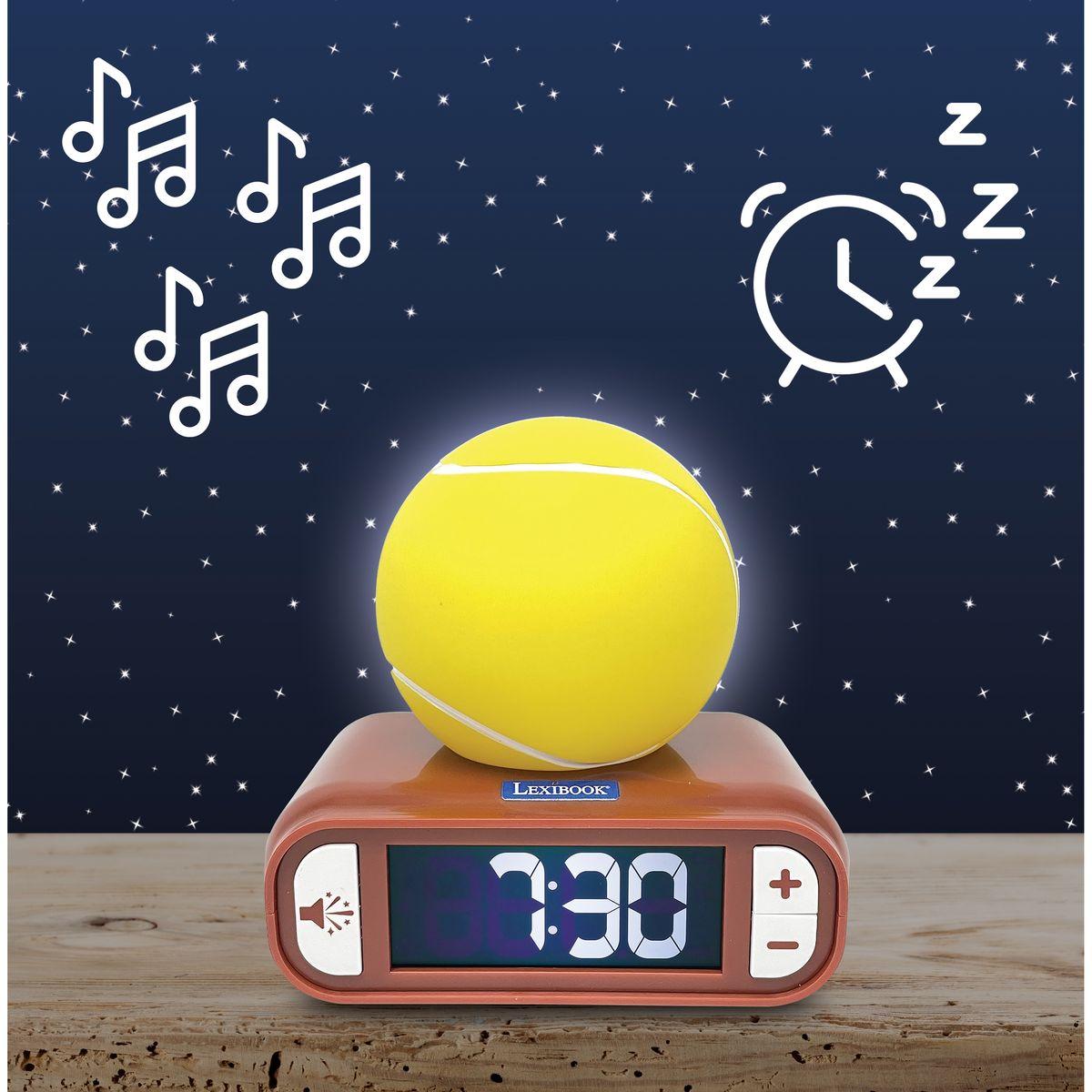 LEXIBOOK Tennis Night light Alarm Clock - Tennis Inspired Sounds - Image 3