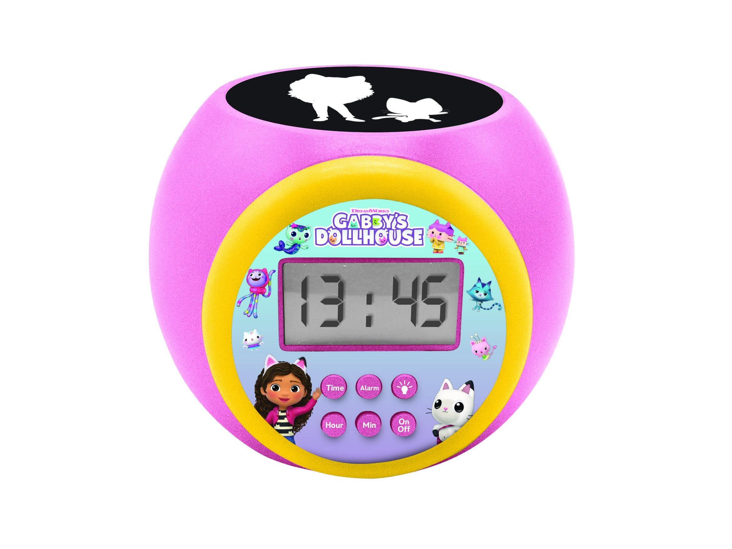 Gabby??s Dollhouse Projector Alarm Clock - Starry Night Pink - Image 5