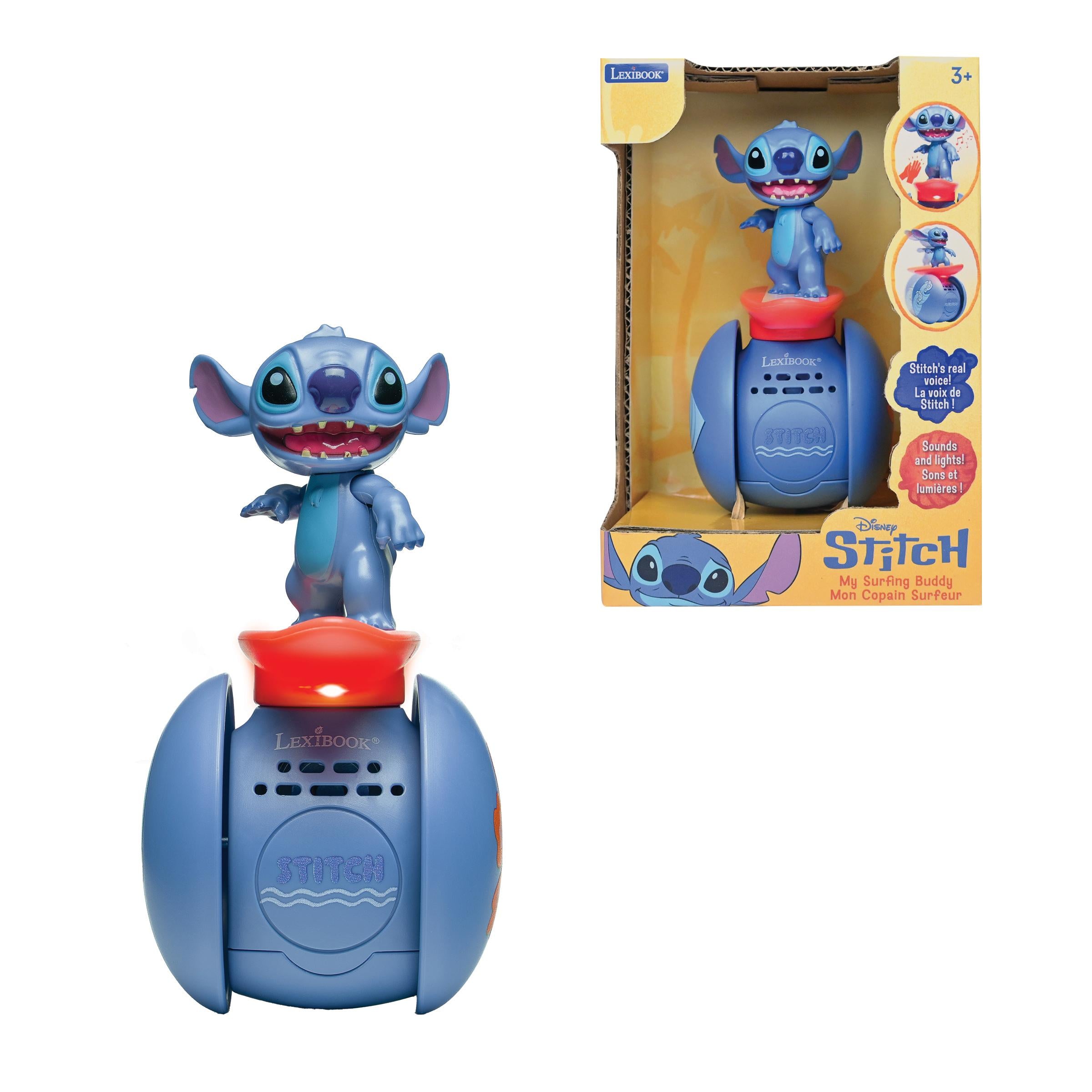 Surf's Up Stitch Interactive Toy with Balancing Wheel and Sounds - Image 5