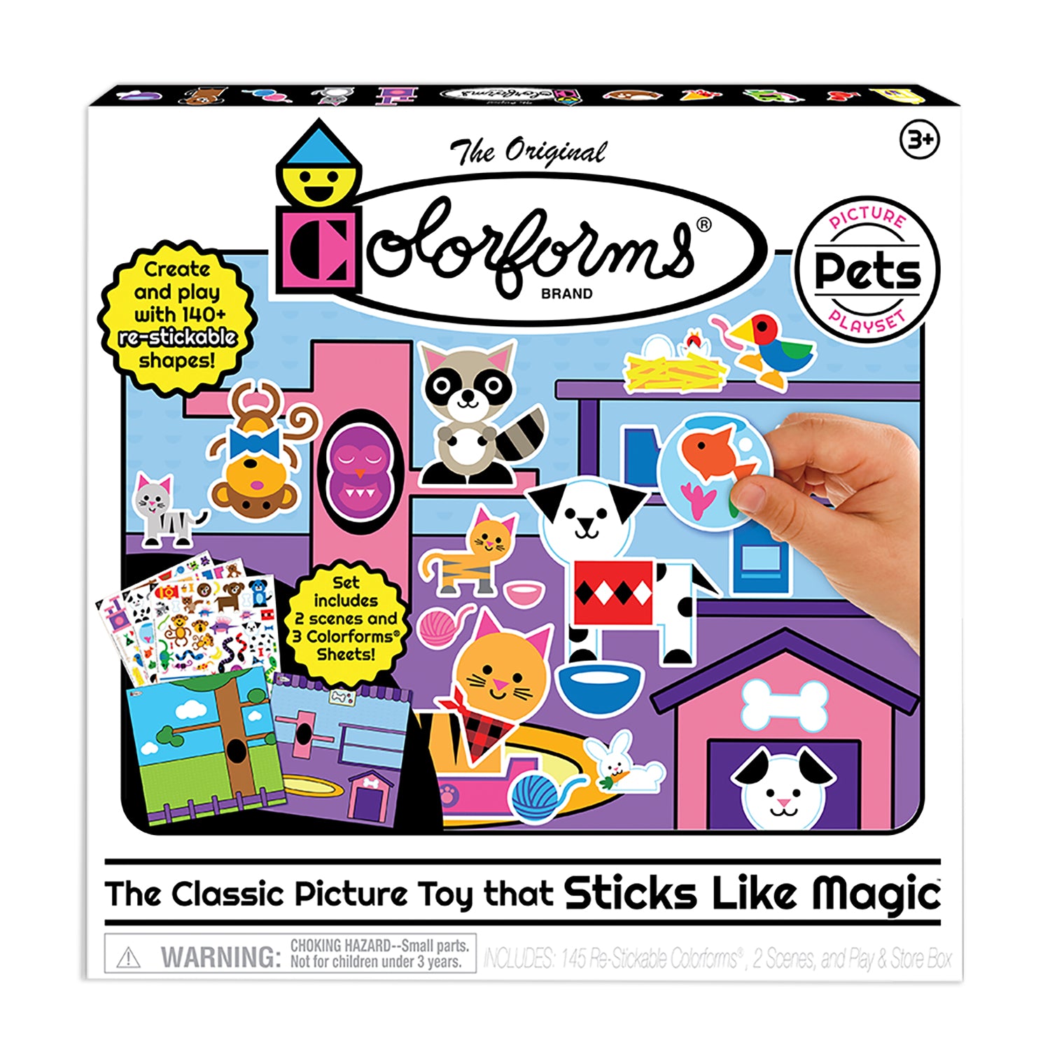 Colorforms Pets Picture Playset - Interactive Sticker Board - Image 2