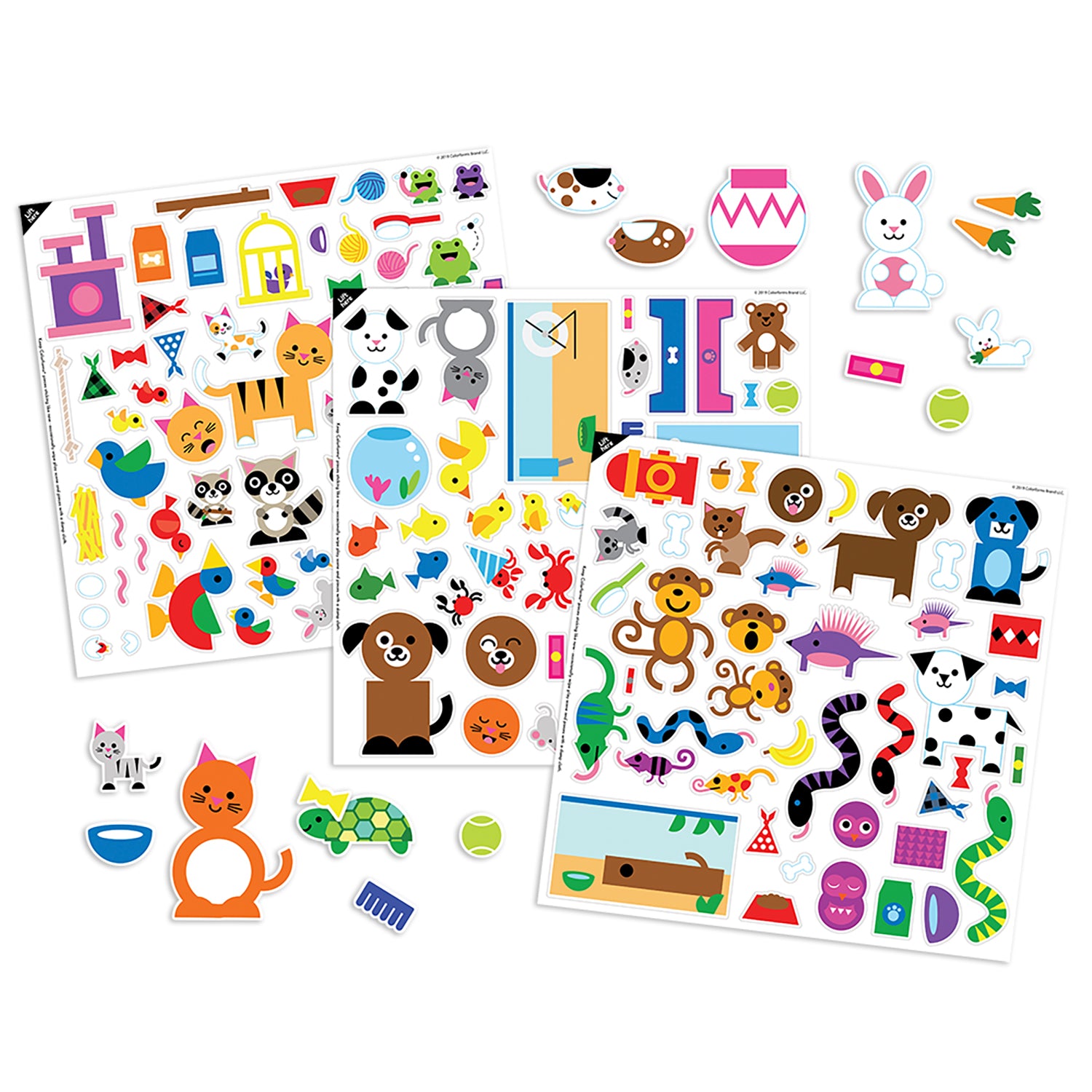 Colorforms Pets Picture Playset - Interactive Sticker Board - Image 3
