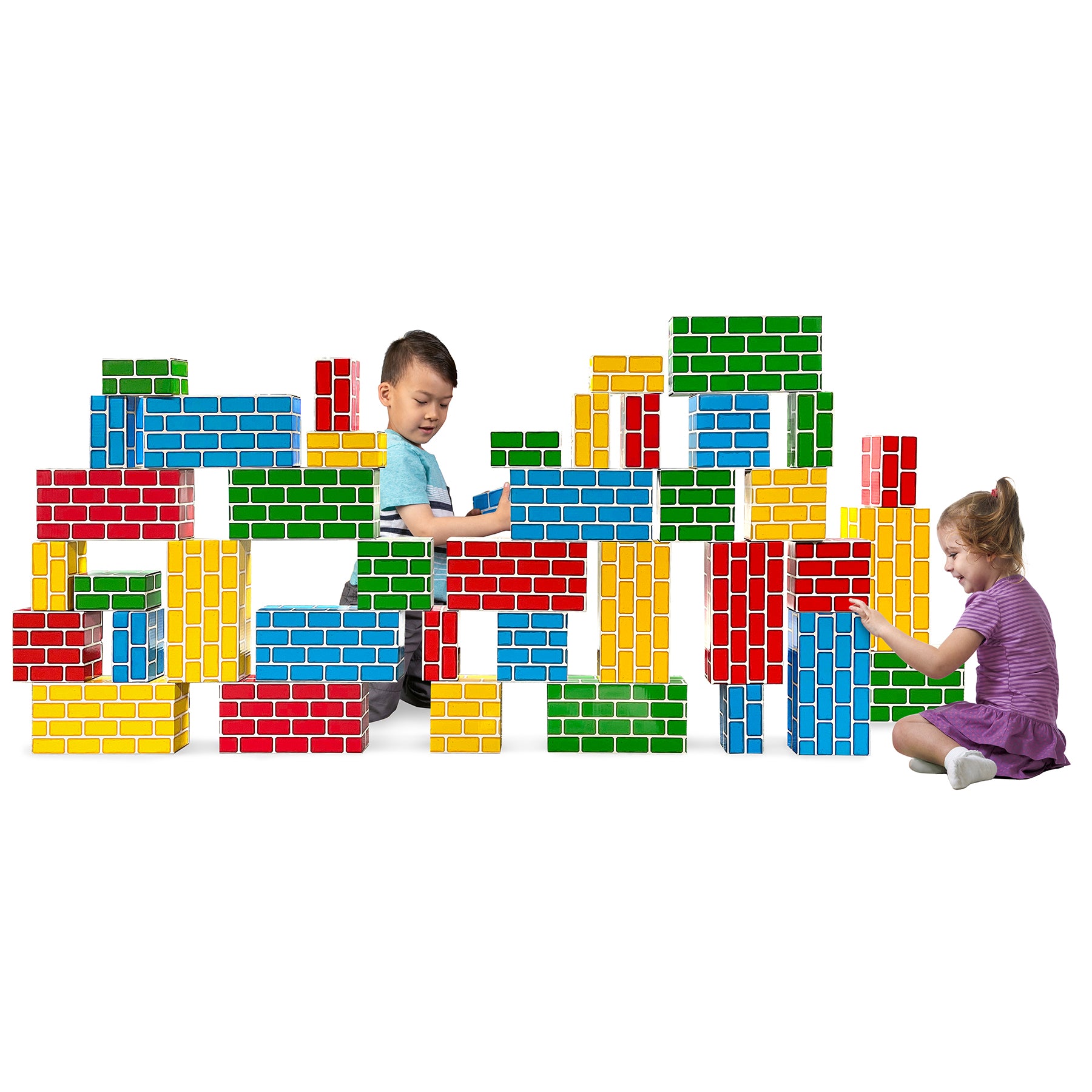 Teacher Created Resources Vibrant Easy-Stack Cardboard Blocks - 40 Piece Set - Image 4