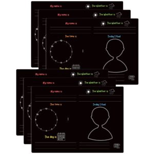 The Pencil Grip Activity Playmat - Reusable Drawing Mat - Pack of 6