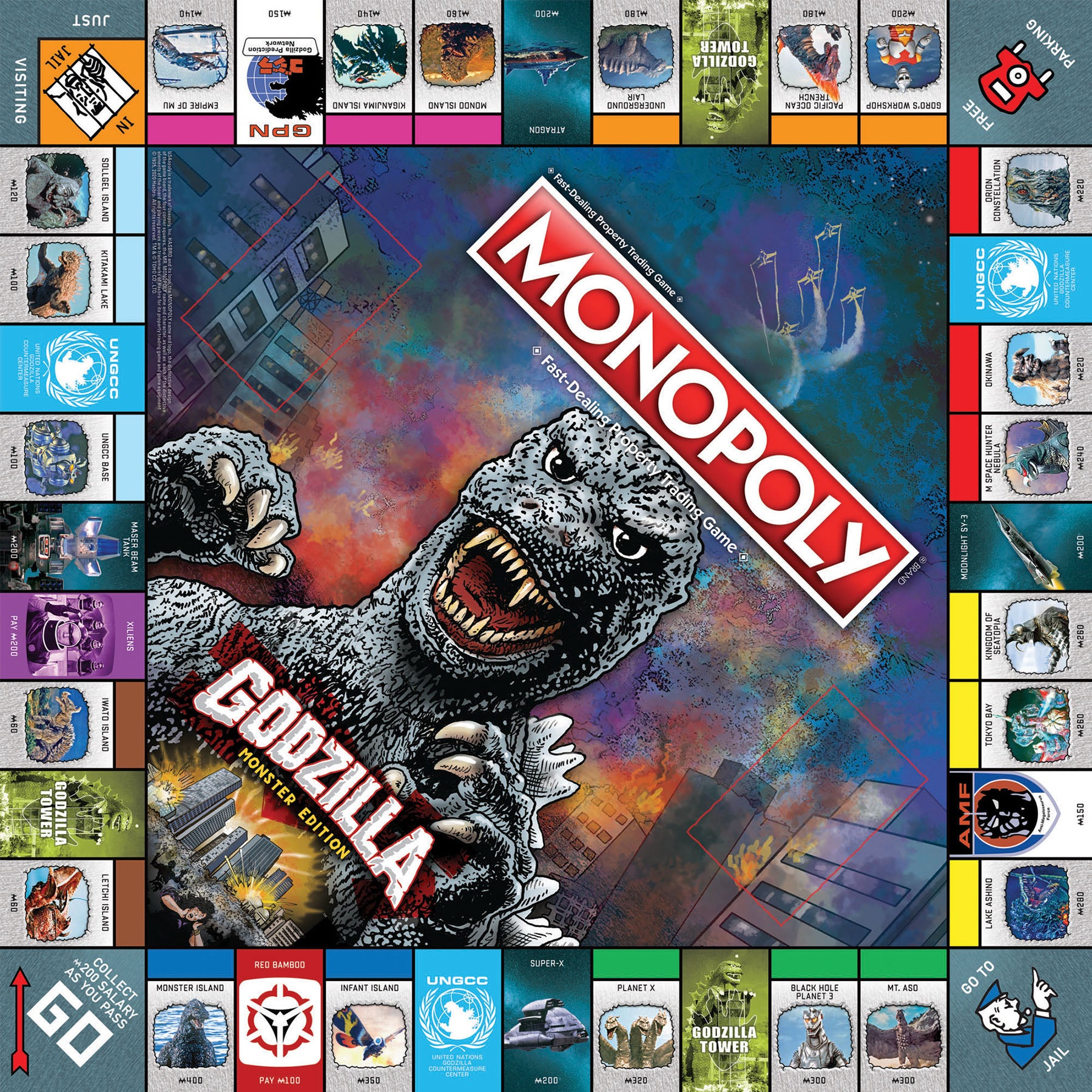 USAopoly MONOPOLY: Godzilla - Collector's Edition Board Game - Image 4