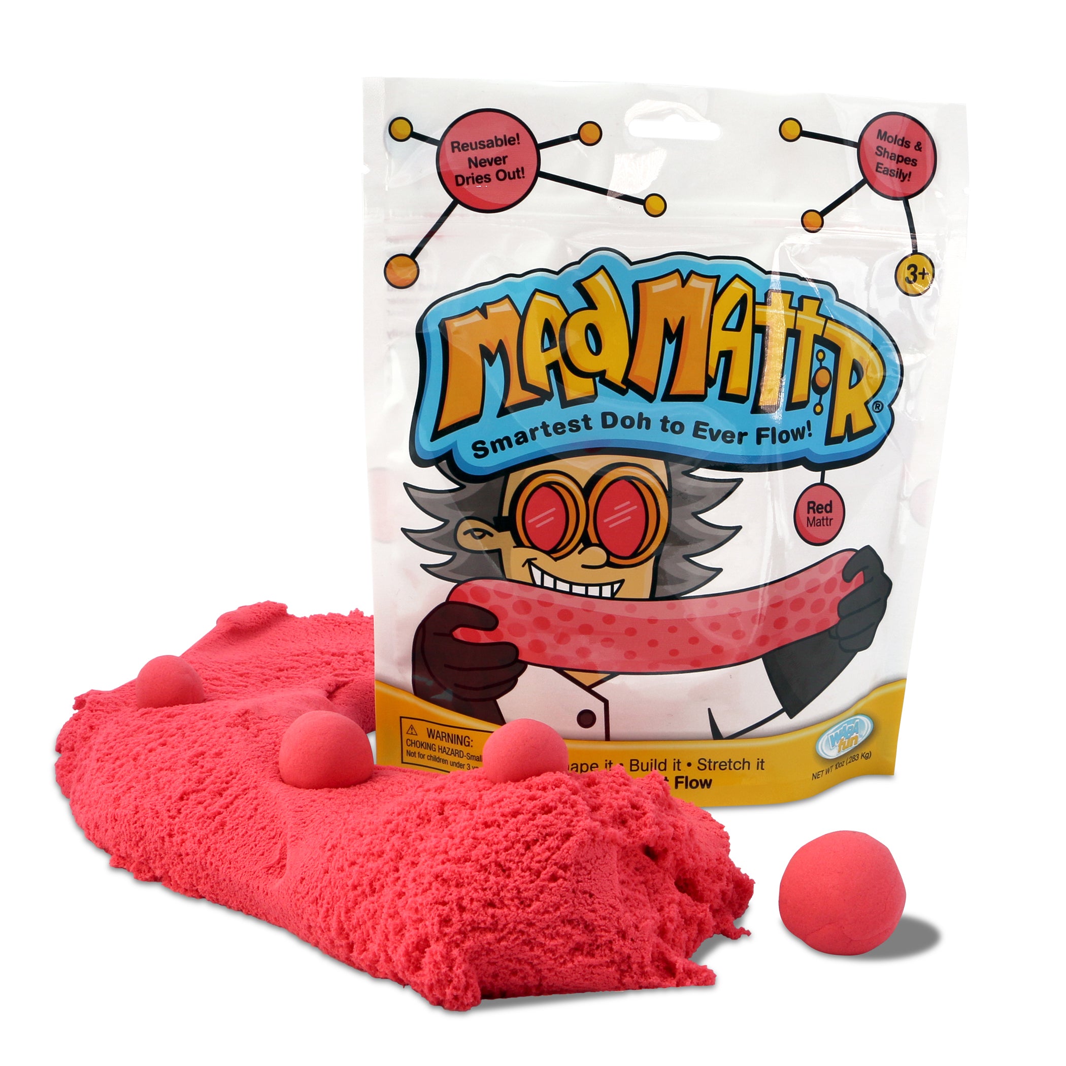 Relevant Play Mad Mattr Creativity Dough - Red, 20 oz Total (2 Packs) - Image 2