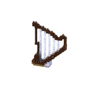 Brixies 115-Piece Harp Building Set - Music-Themed Construction Kit for Ages 8+