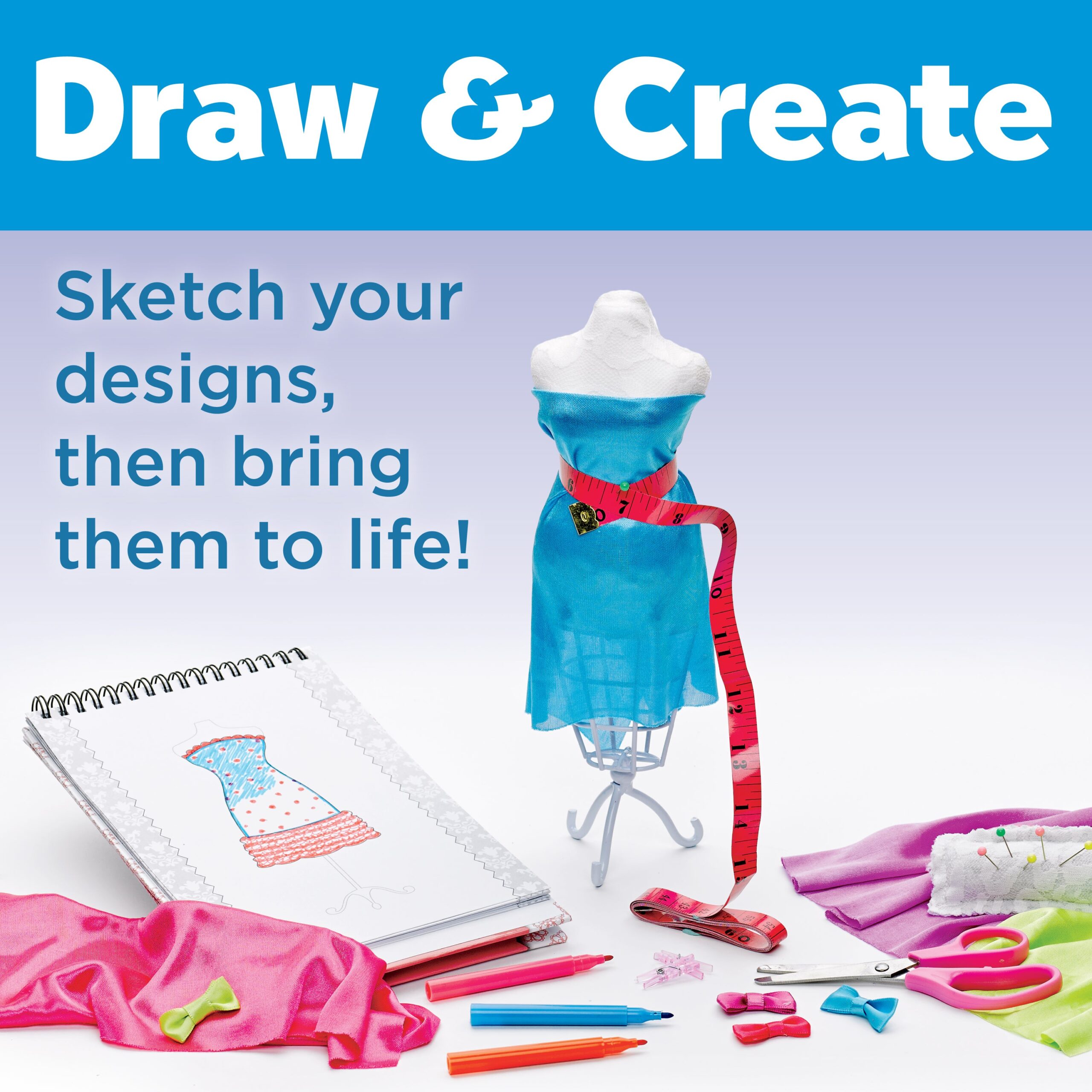Creativity for Kids Designed by You Fashion Studio - Fashion Design Kit - Image 5