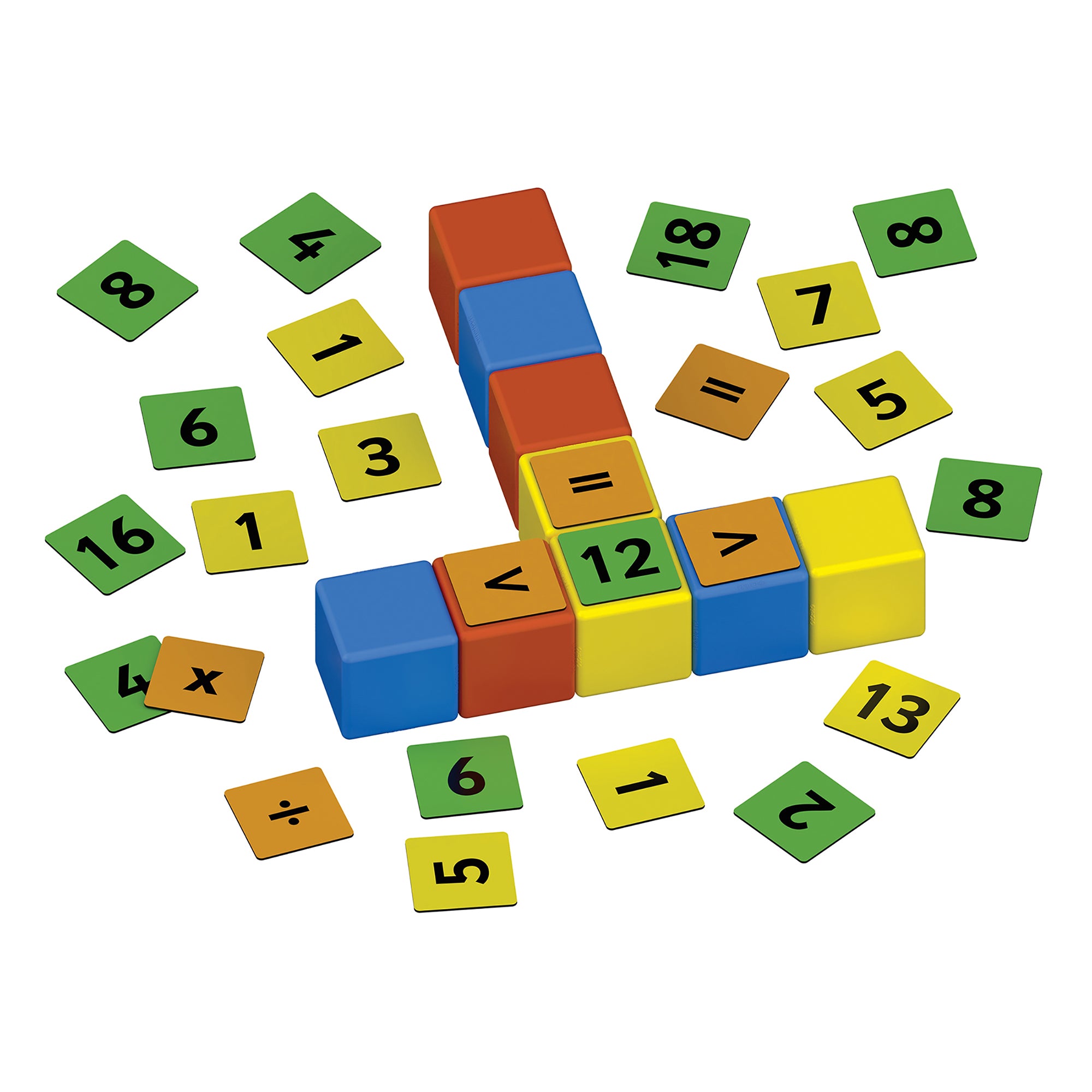 Geomag Magicube Math Building Set - 61 Pieces, Recycled, Colorful Magnetic Blocks - Image 5