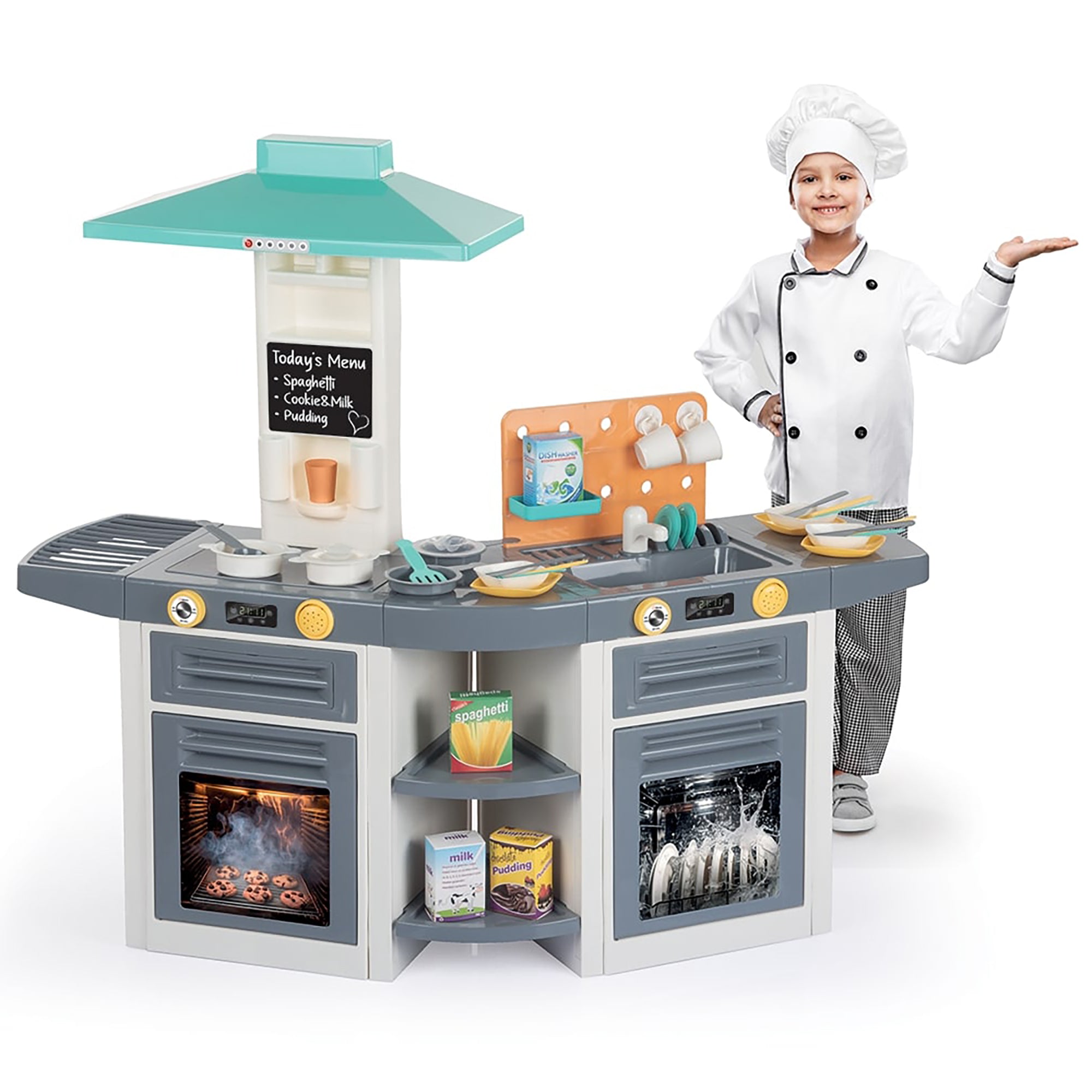 Dolu XL Kitchen Playset - Multicolor 37pc Cooking Center for Kids 3+ - Image 4
