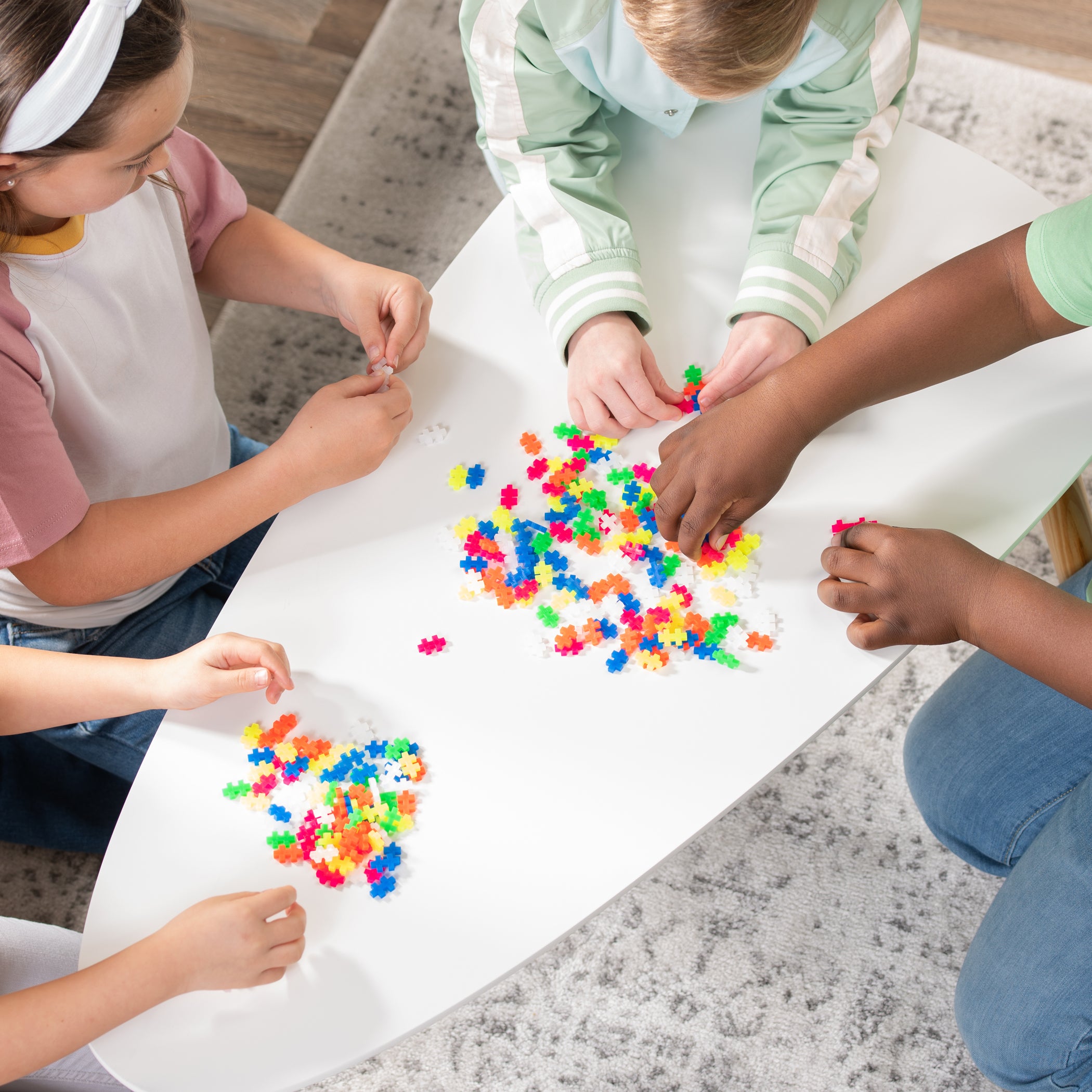 Plus-Plus School Set - 3600 Pieces with 12 Baseplates, Assorted Colors - Image 3