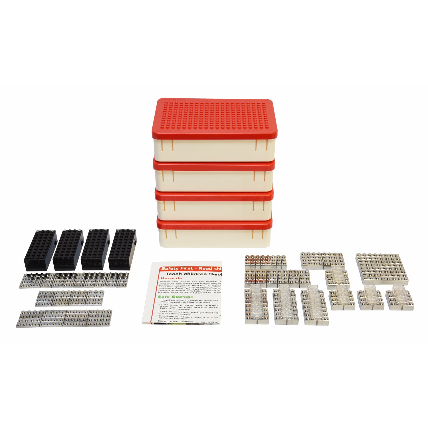 E-Blox Power Blox Standard - LED Building Blocks Classroom Set - 180 Pieces
