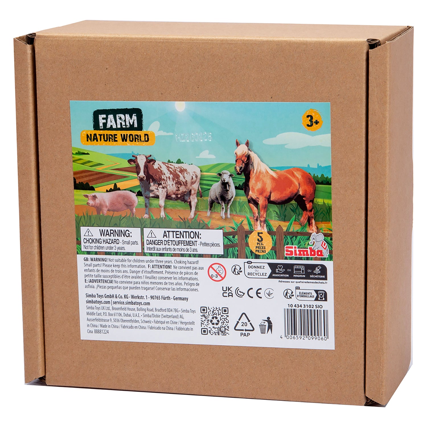 Simba Toys Colorful Farm Animals Playset - Miniature Figurines for Kids 3+ - Image 2