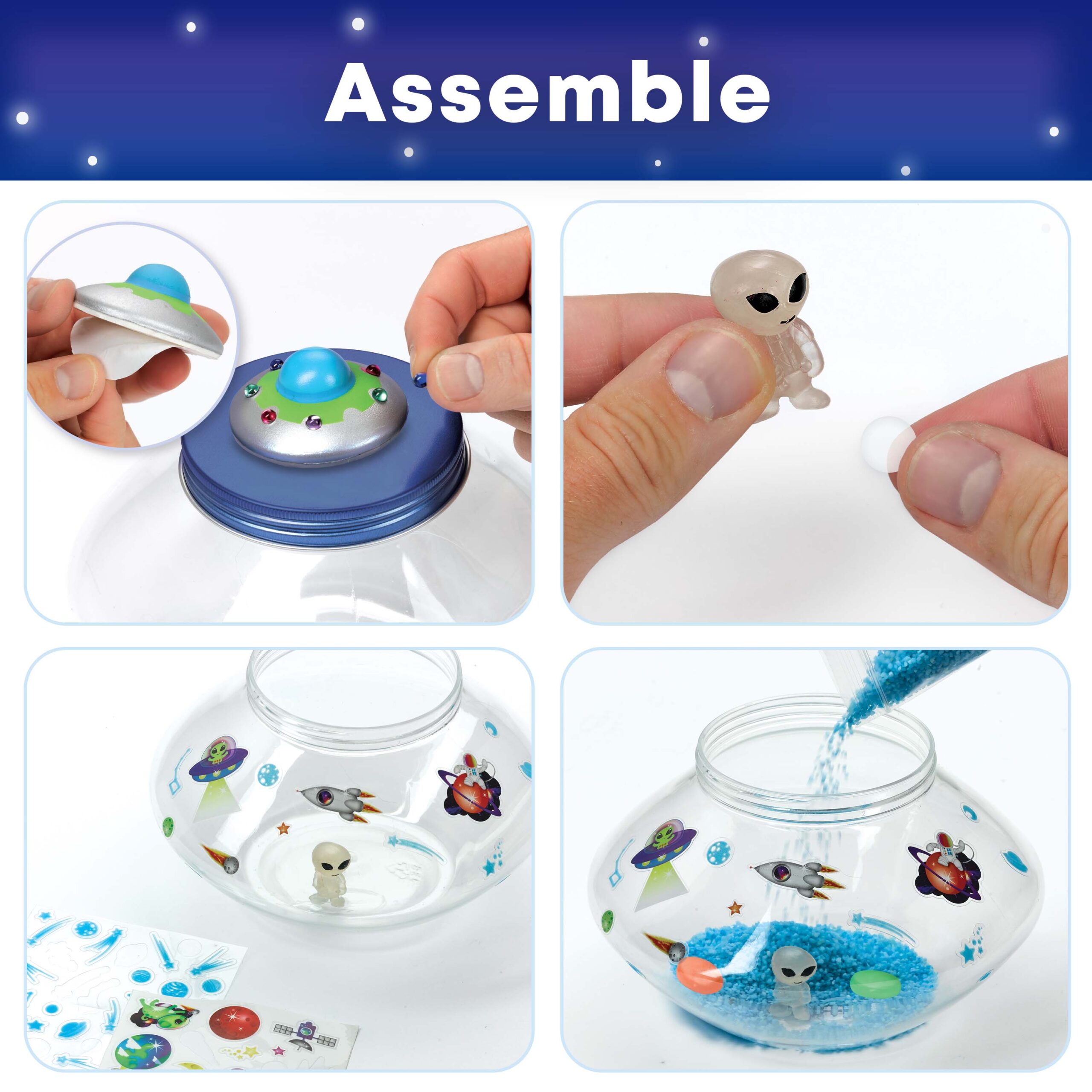 Creativity for Kids Crystal Space Terrarium - Glow-in-the-Dark Science Kit - Image 5