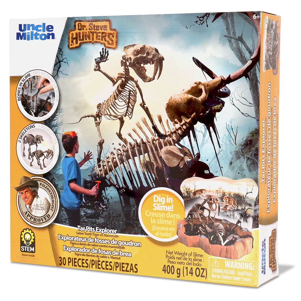 Dr. Steve's Ice Age Explorer Slime Dig Kit ?C Sabertooth & Mammoth