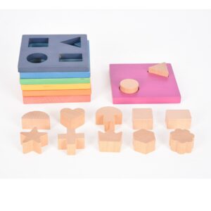 TickiT Rainbow Wooden Shape Stacker ???? Colorful Educational Toy