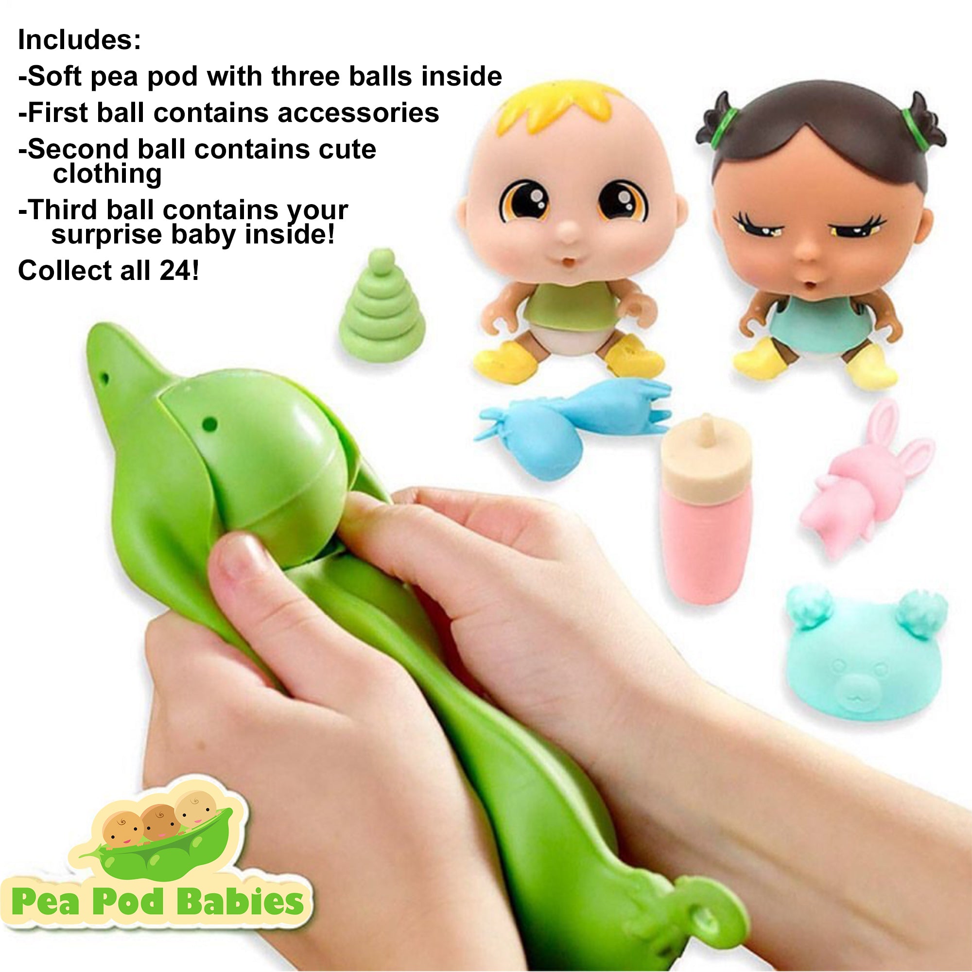 Pea Pod Babies Mystery Surprise 2pk Blind Pack (Colors/Styles May Vary) - Image 2