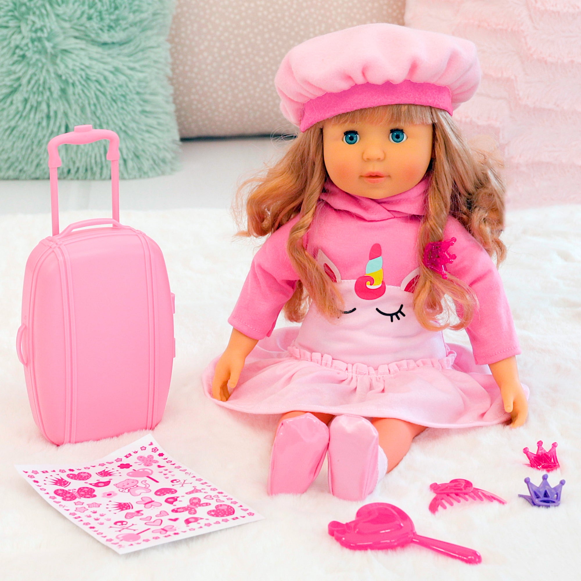 Bayer Design 18-Inch Charlene Interactive Doll - Blonde Curls - Image 4