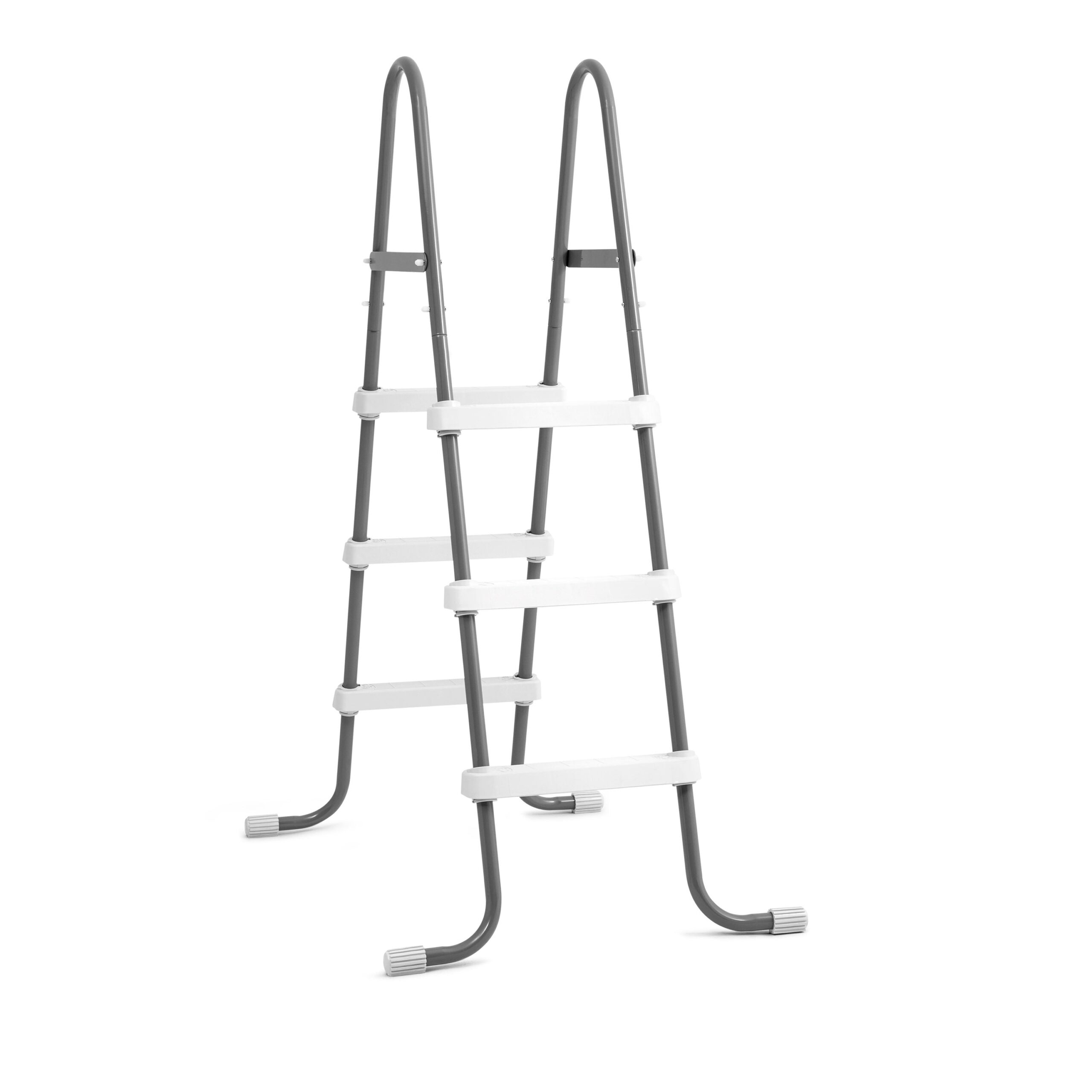 Intex Steel Frame Above Ground Pool Ladder, 42-In. Wall Height, Gray - Image 3