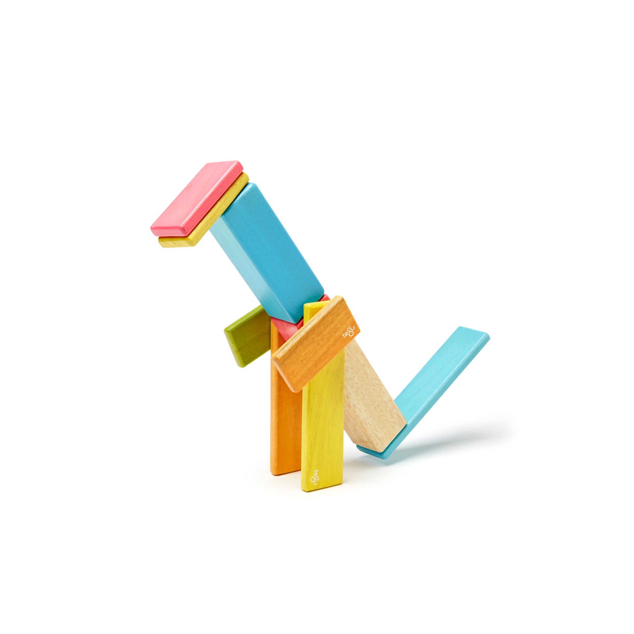 Tegu Magnetic Wooden Blocks, 14-Piece Set, Tints - Image 5