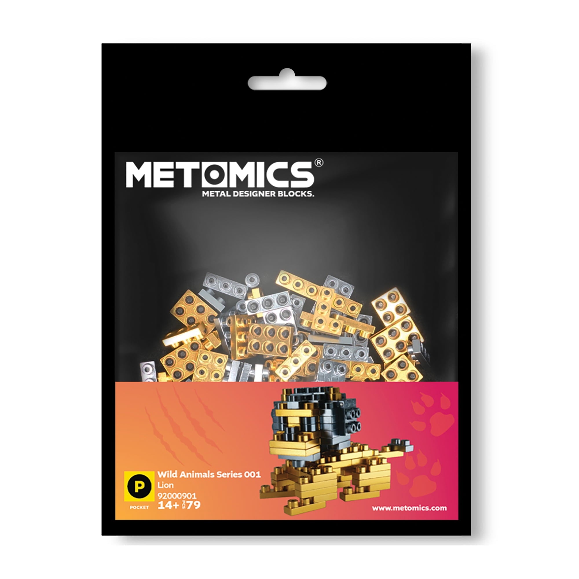 Metomics Pocket Wild Animal Series Aztec Gold Lion Model Kit - Image 2
