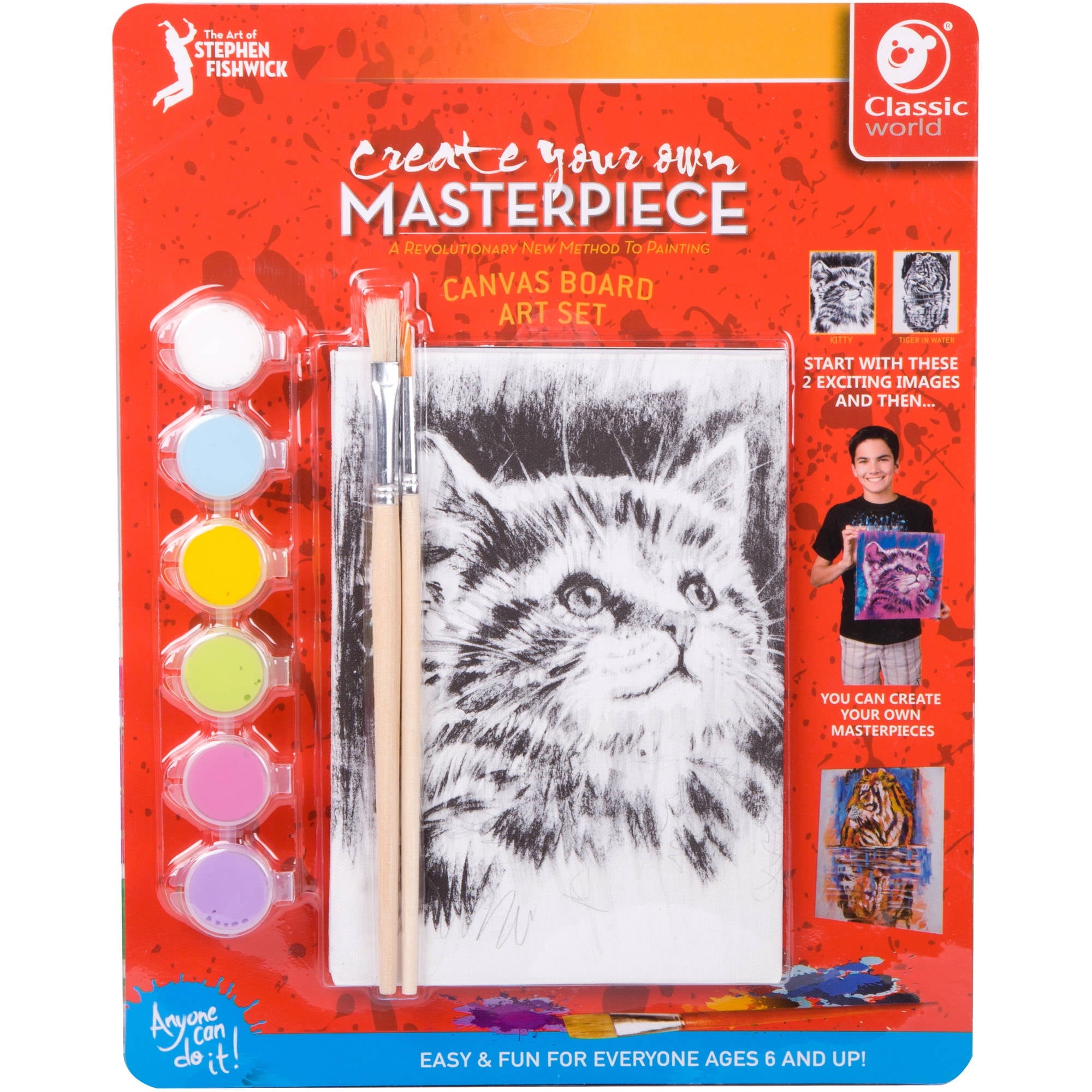 Classic World Fishwick Canvas Blister Kitte Art Adventure Set