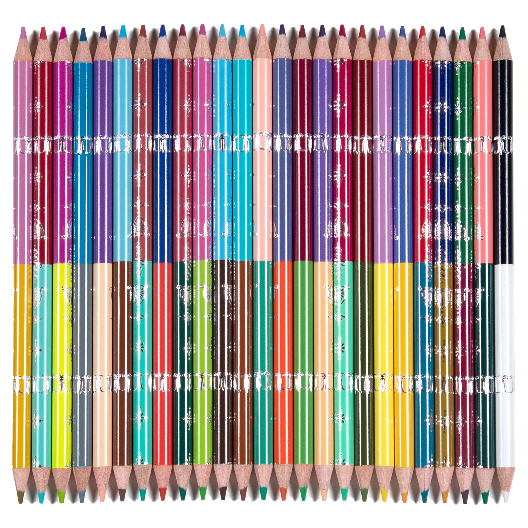 Piece&Love Flora's Double-Sided Colored Pencils - 25pc Set
