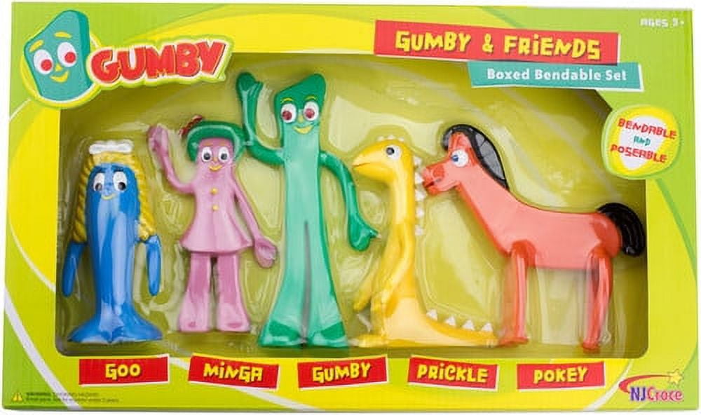 Gumby and Friends Bendable Action Figure Set