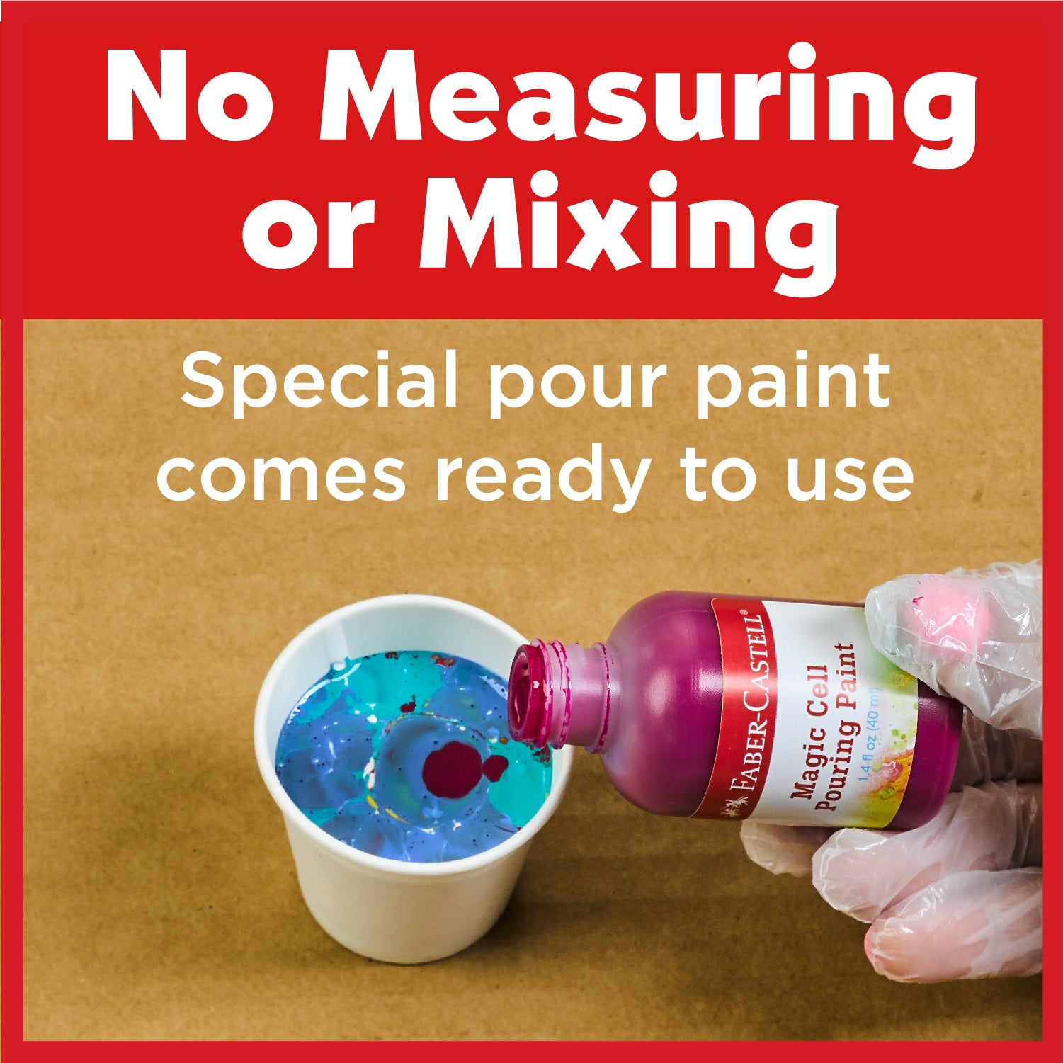 Faber-Castell Do Art Paint Pour Studio - Color Splash Kit - Image 4