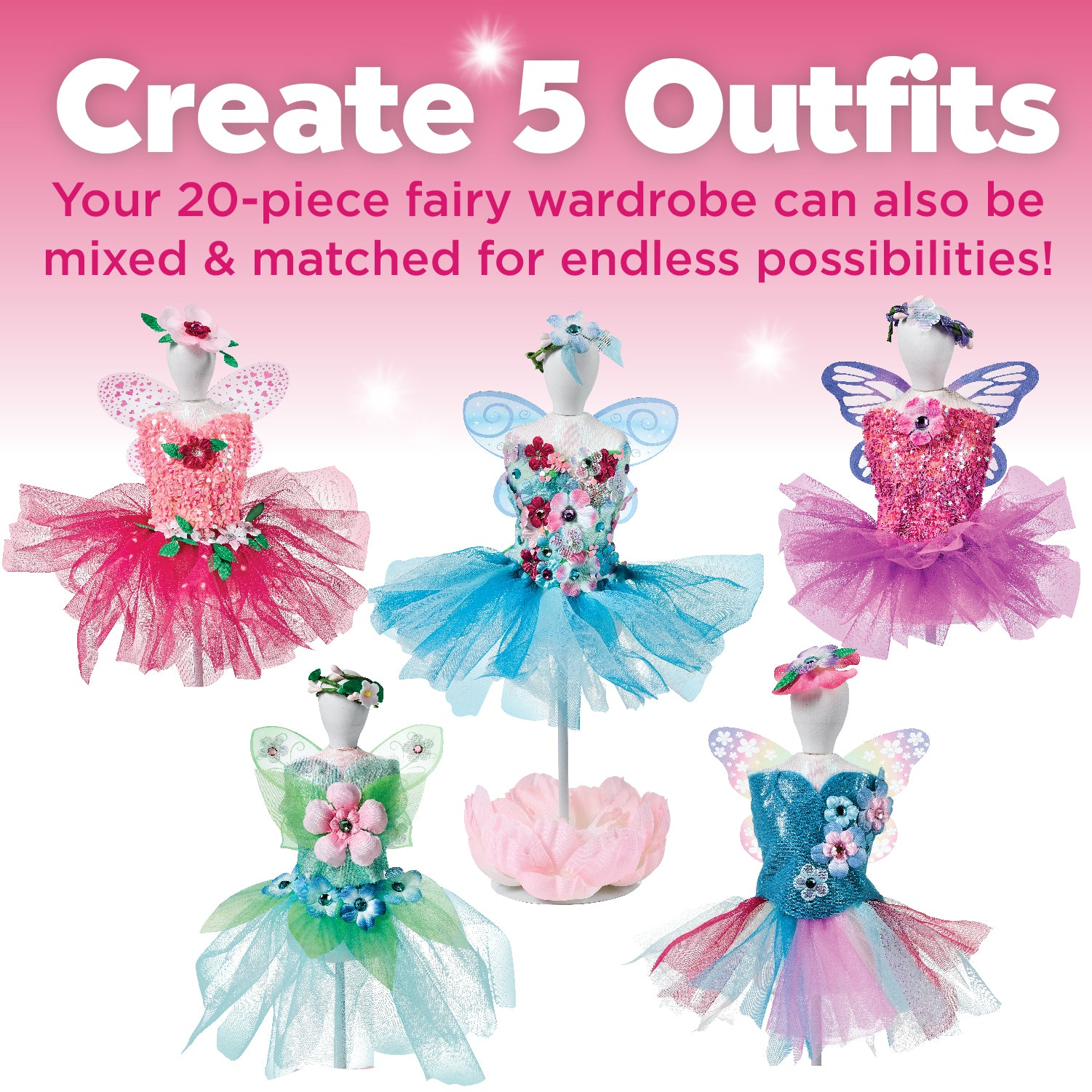 Creativity for Kids Designed by You Fairy Fashions - No-Sew Dress-Up Kit - Image 5