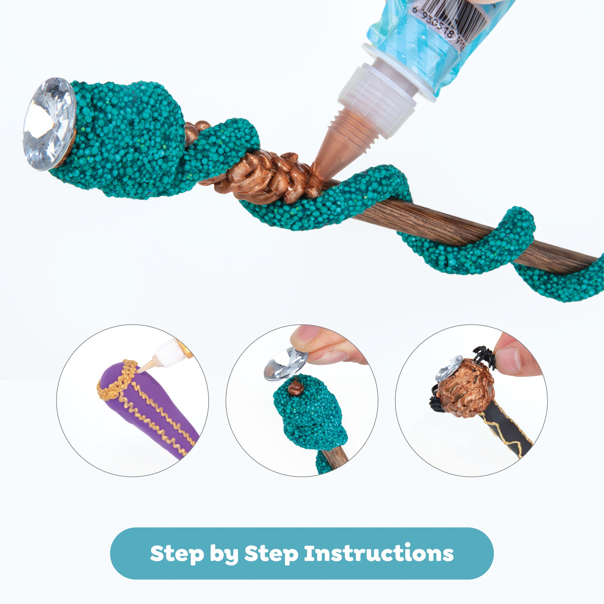 Tiger Tribe Spellbound Magic Wand Kit - Craft Set for Kids Ages 5-9 - Image 4