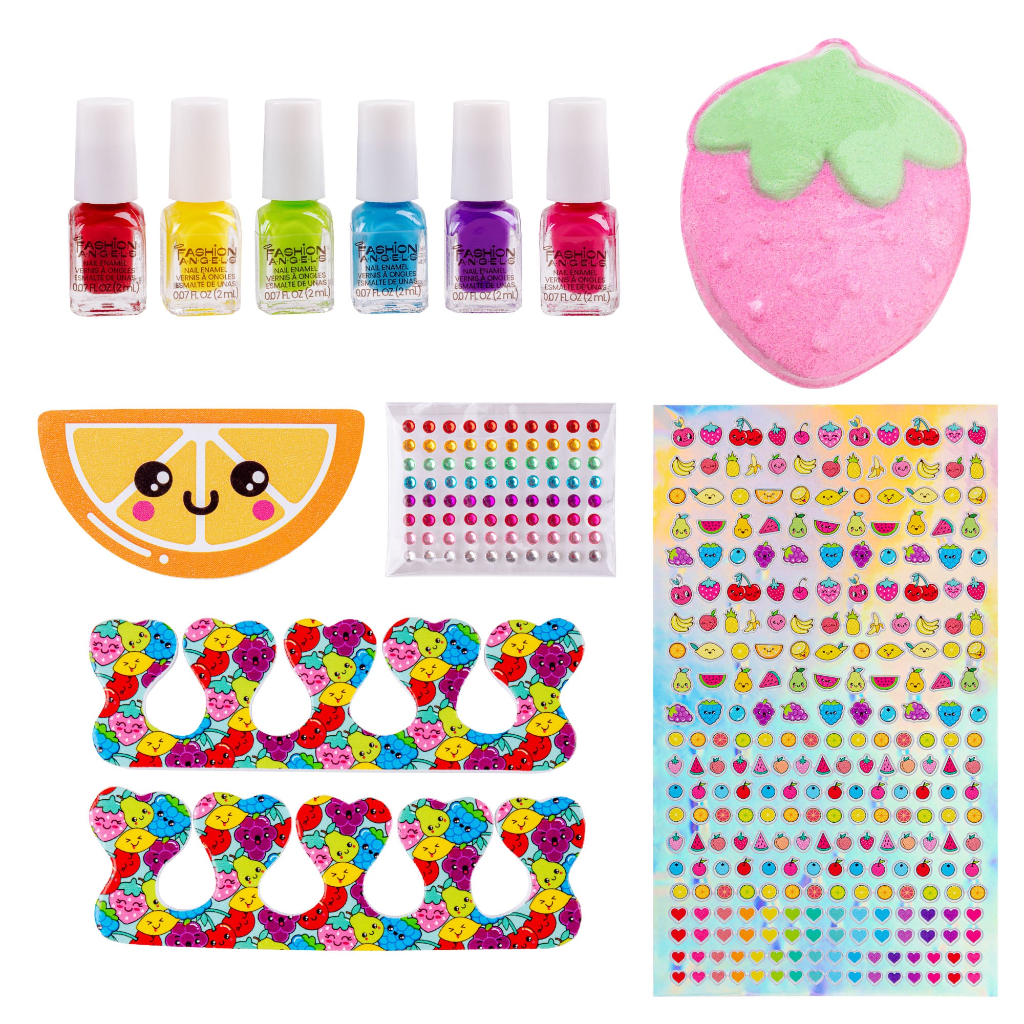 Pretty Pedi Ultimate Home Pedicure Kit for Kids with Non-Toxic Polish - Image 2