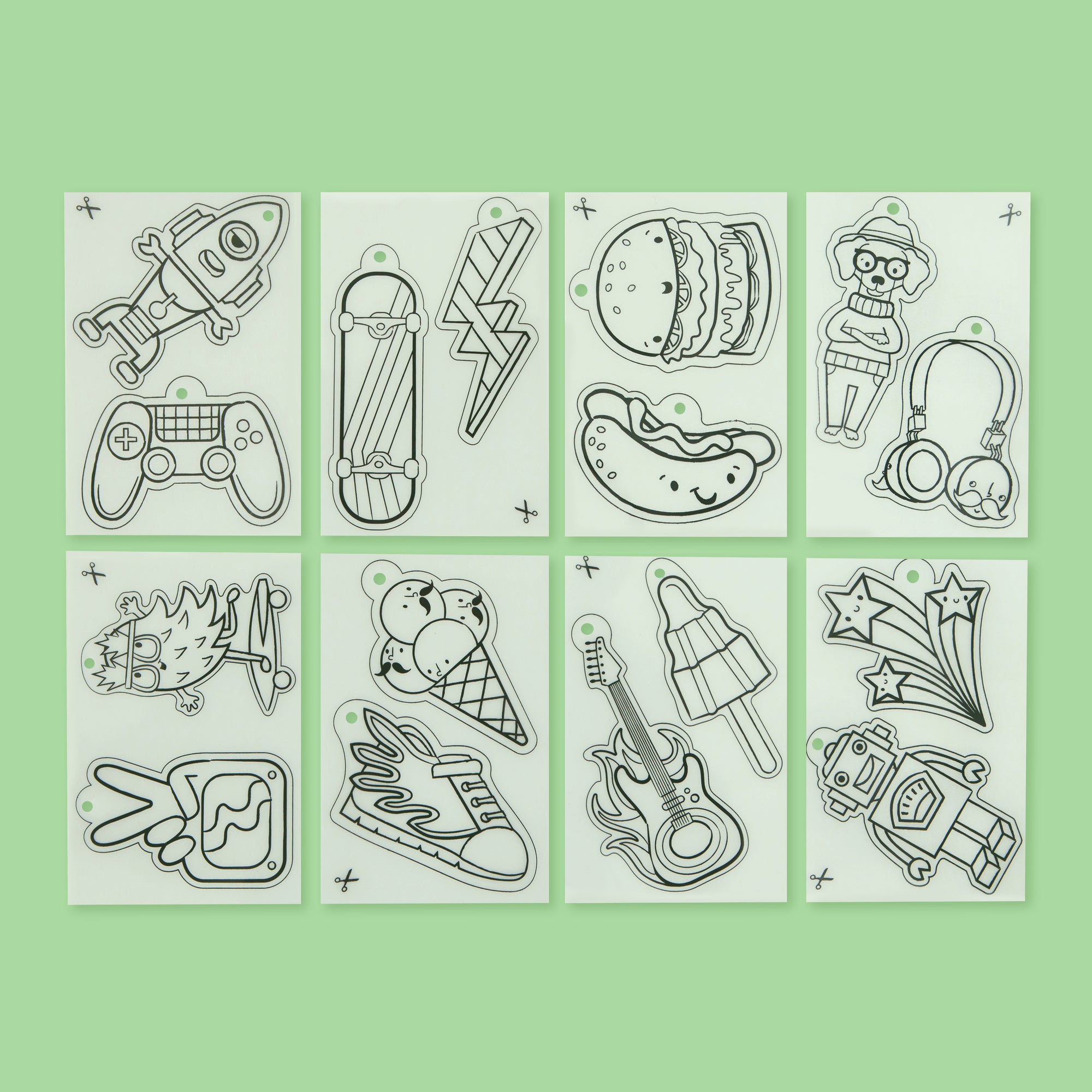 Tiger Tribe Shrinkies Ultimate Collection Craft Kit for Jewelry & Keychains, Ages 5-9 - Image 3