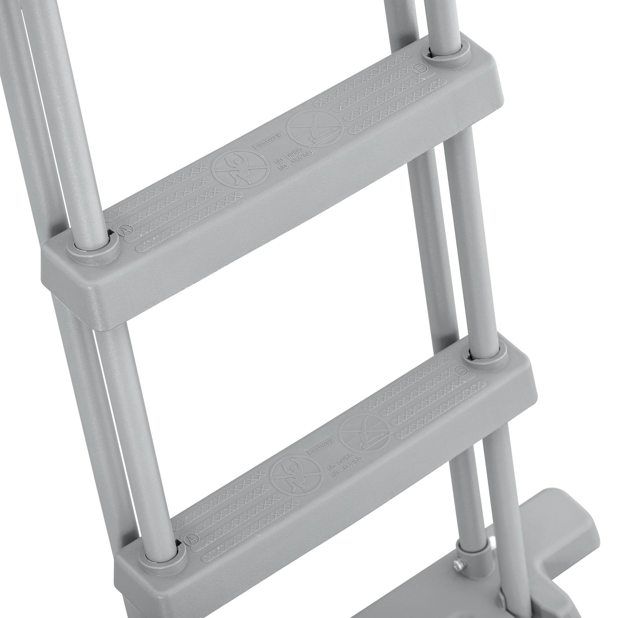 Bestway Flip & Lock 48" Pool Ladder - Corrosion-Resistant Frame, Anti-Slip Steps - Image 5