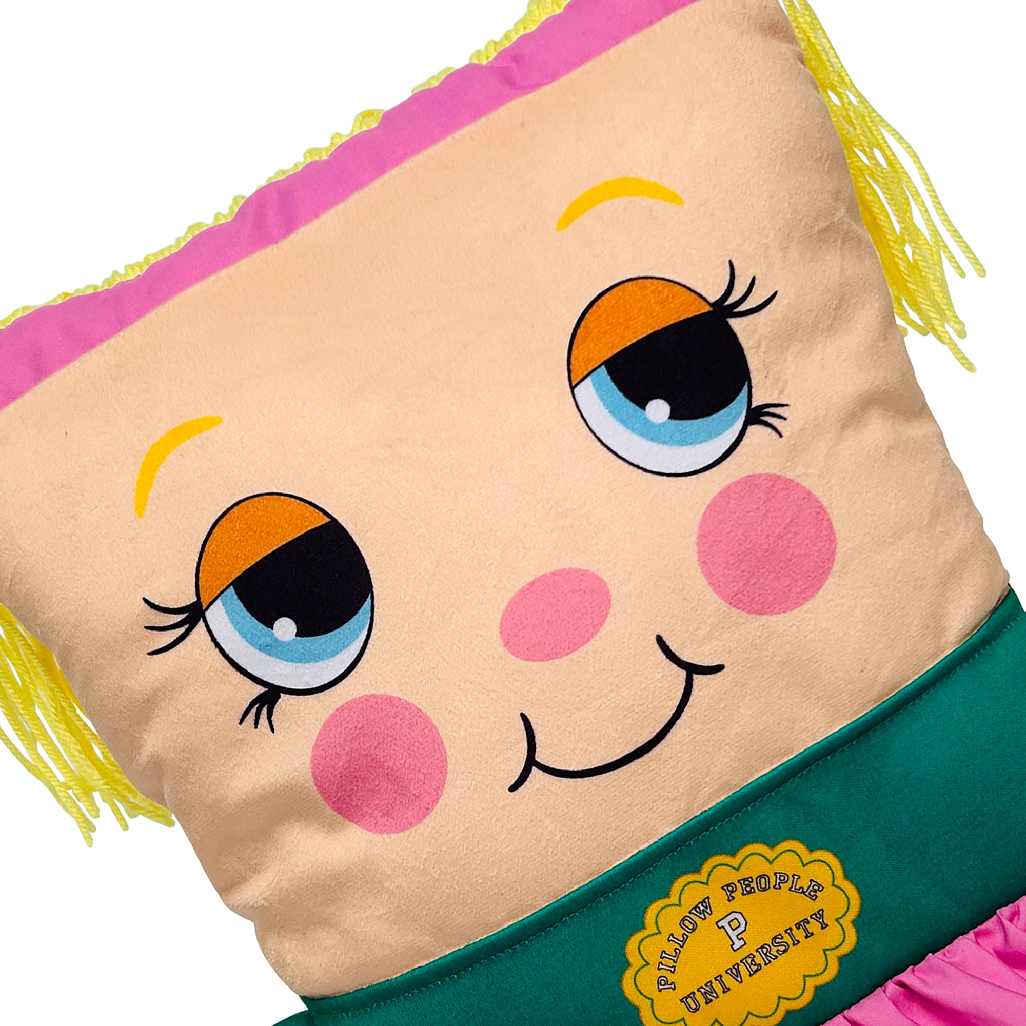 Pillow People Jill College 2-in-1 Plush Toy & Pillow ?C Retro 80's Design - Image 3