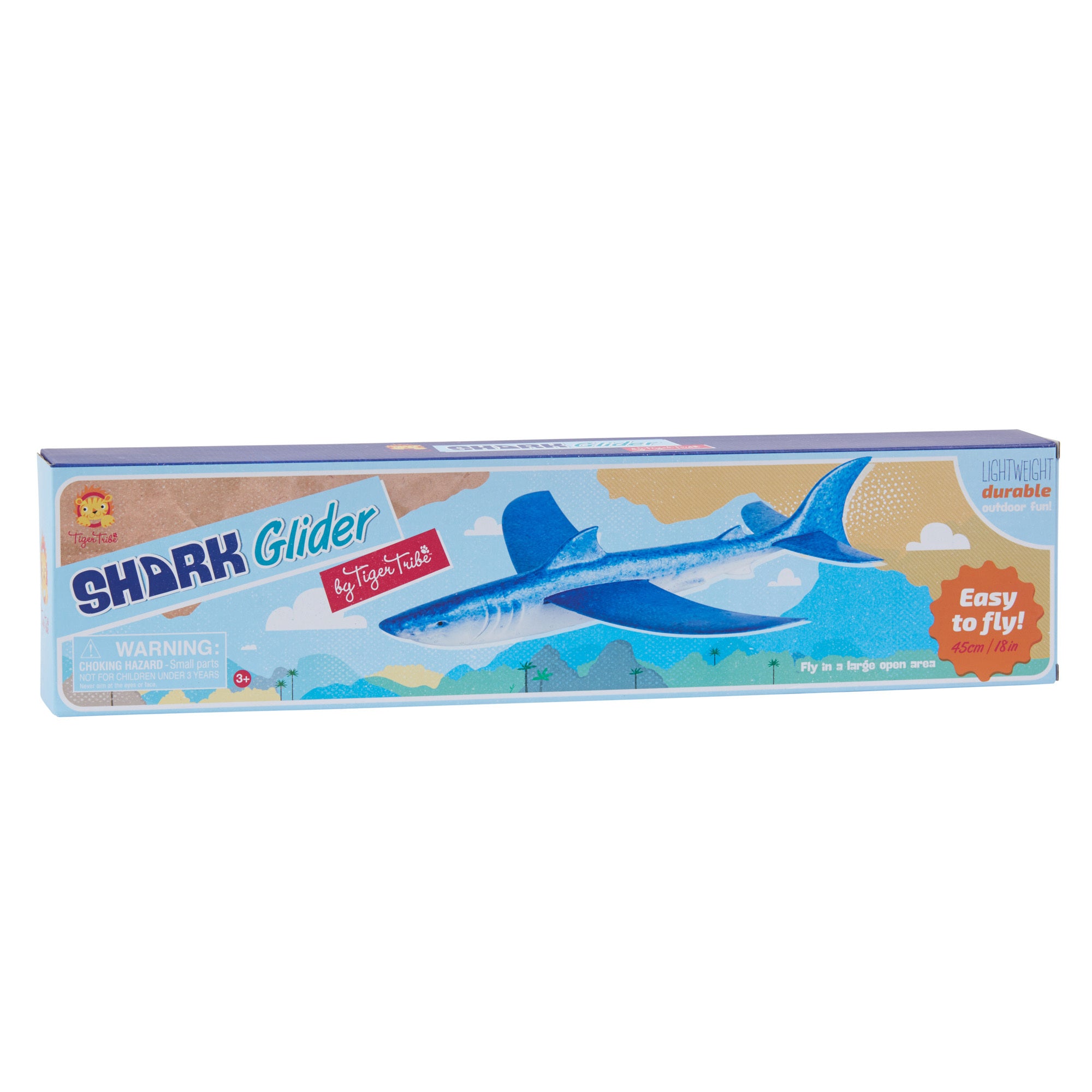 Tiger: 18" Shark Glider Foam Flying Toy ?C Soar the Skies! - Image 2