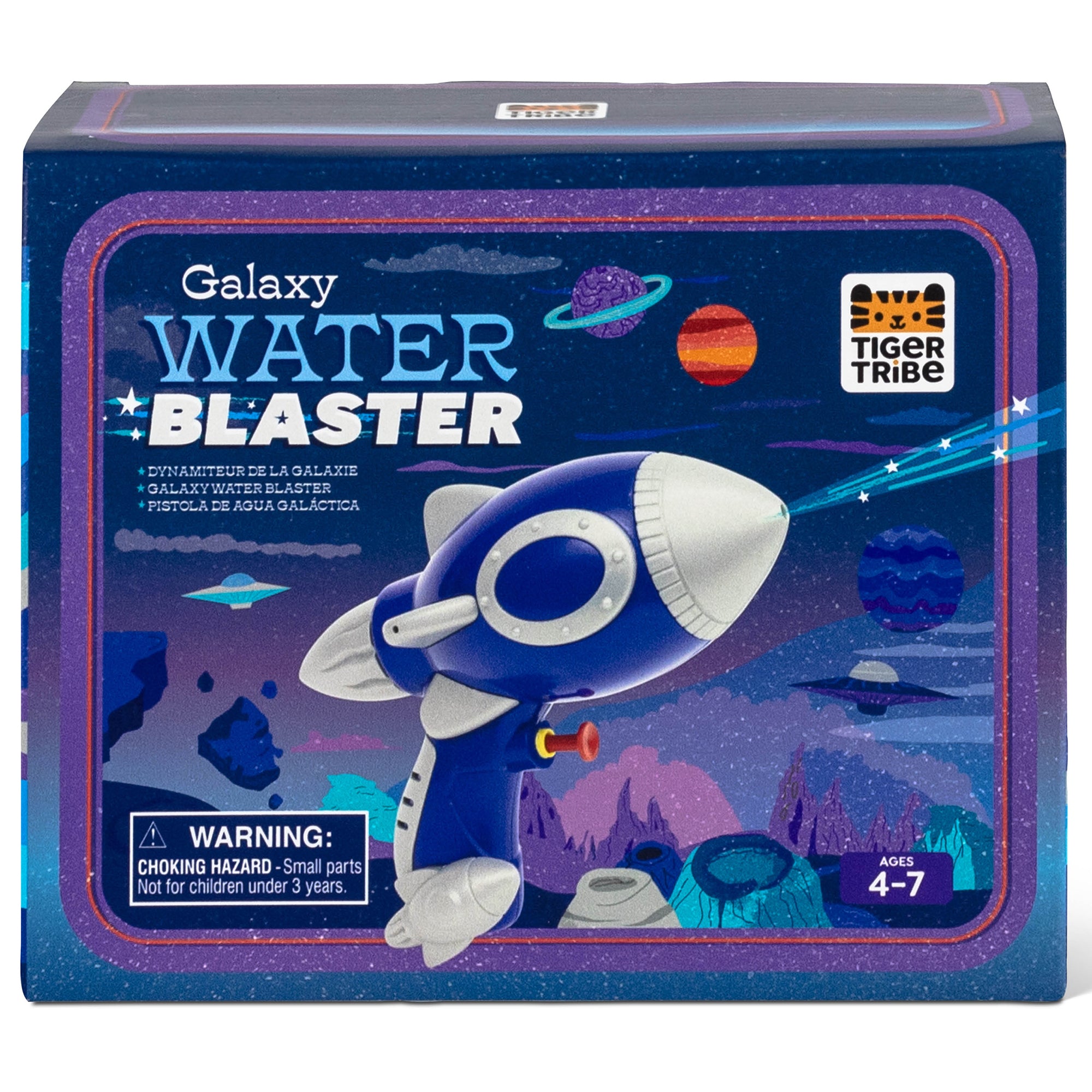 Tiger Tribe Galaxy Water Blaster, Blue & Silver, Space-Themed Squirt Gun, Ages 4+ - Image 2