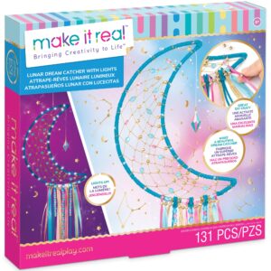Make It Real Lunar Dream Catcher DIY Kit - Purple Moonlight Craft Set