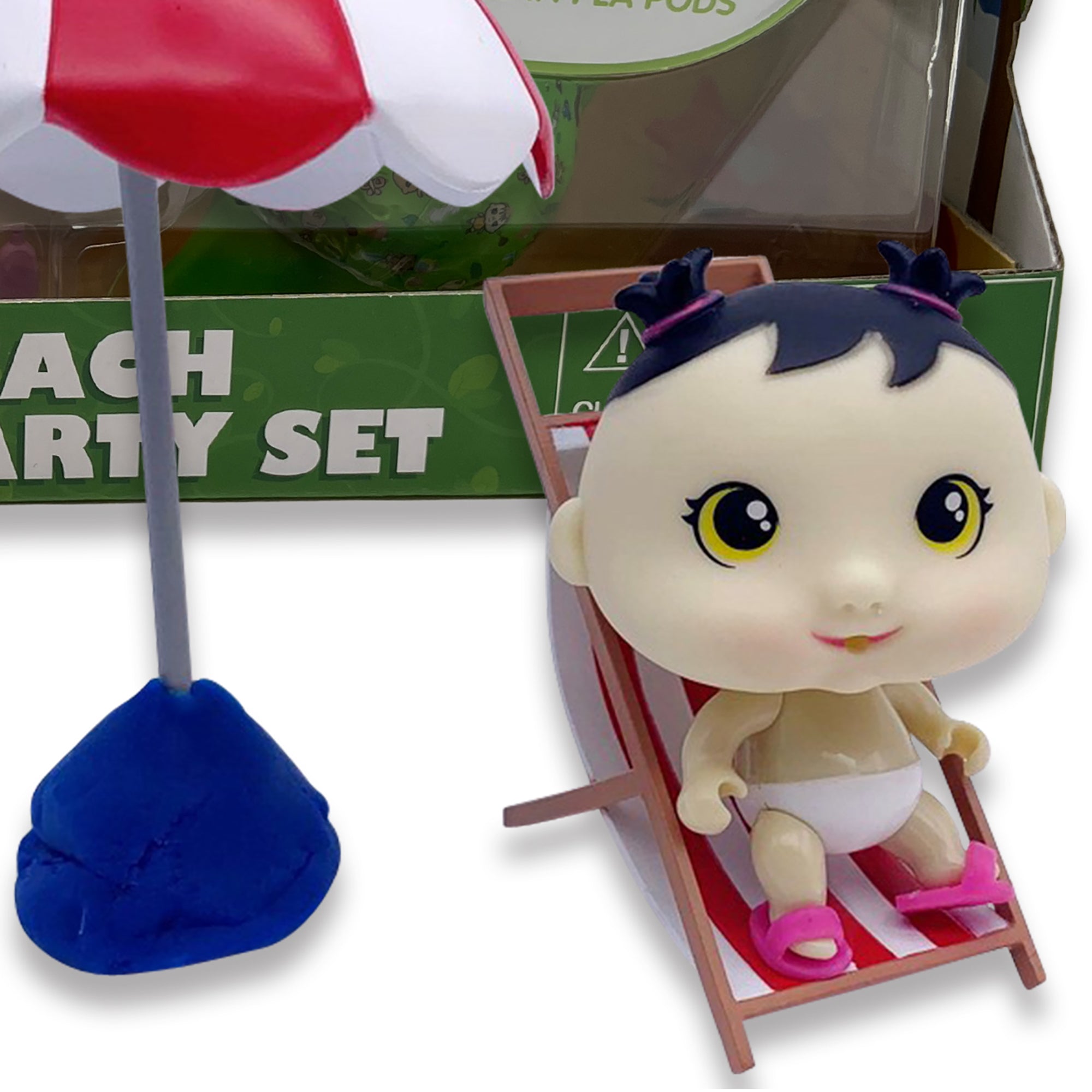 Pea Pod Babies Beach Party Set ?C 26pc Mini Doll Extravaganza - Image 2
