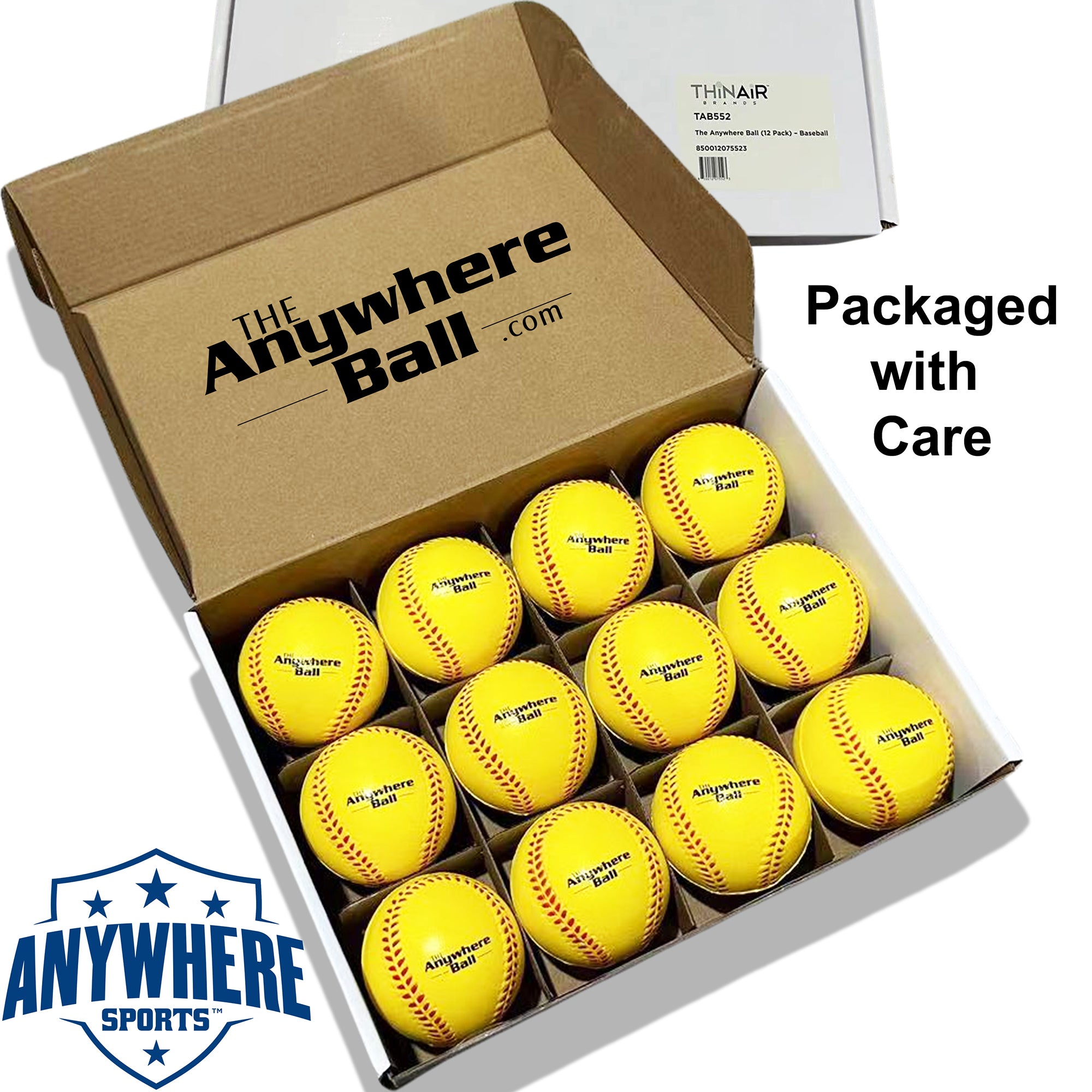 Anywhere Sports: The Anywhere Ball Foam Training Set - Yellow 12 Pack - Image 4
