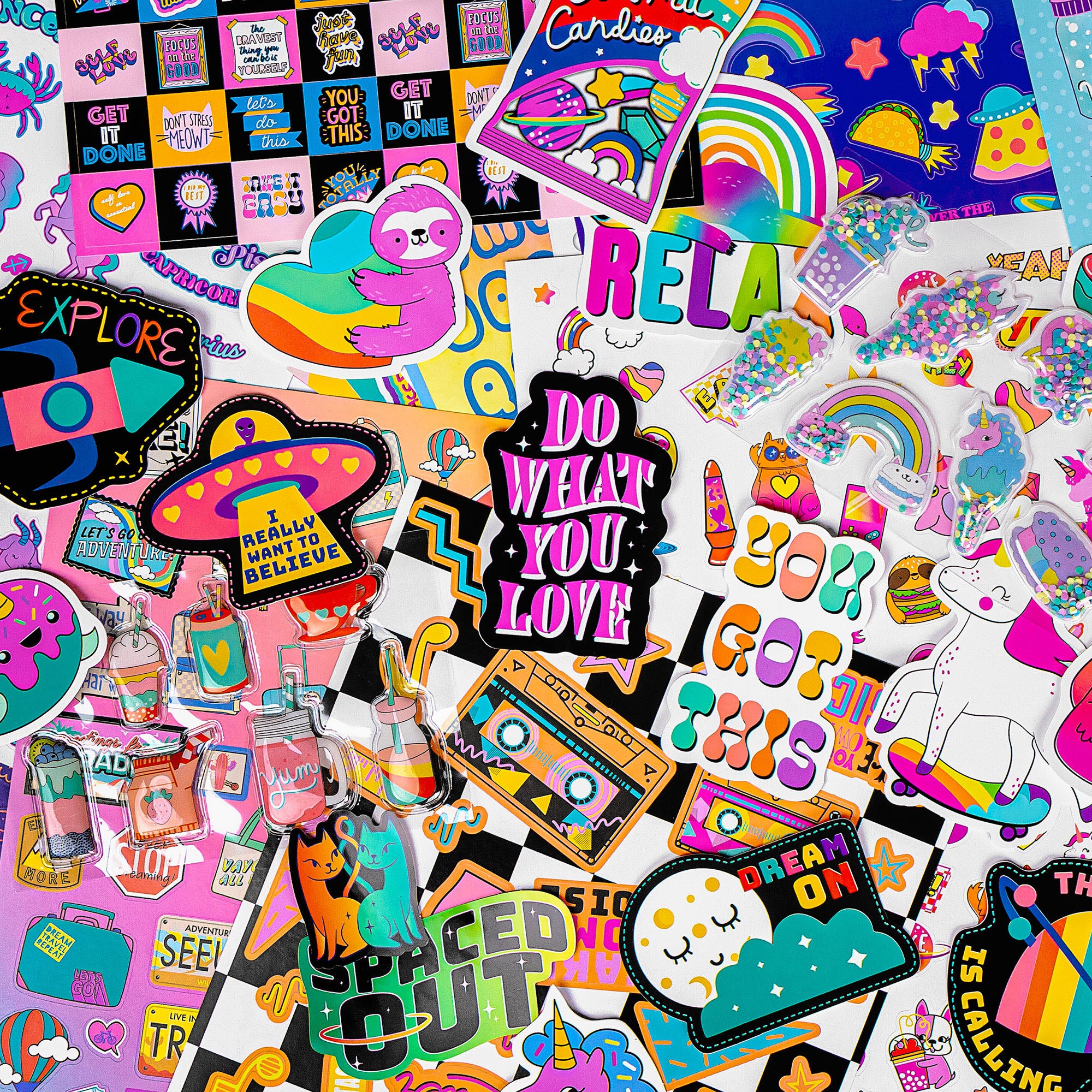 Mega Sticker Collection 5000+ Spectacular Variety Pack with 3D, Glow & Holographic Designs - Image 2
