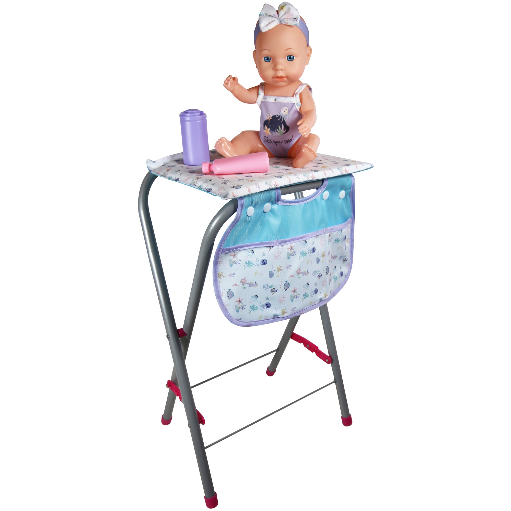 Lissi Sea Adventure 12" Baby Doll Bath Tub Playset with Care Accessories - Image 2